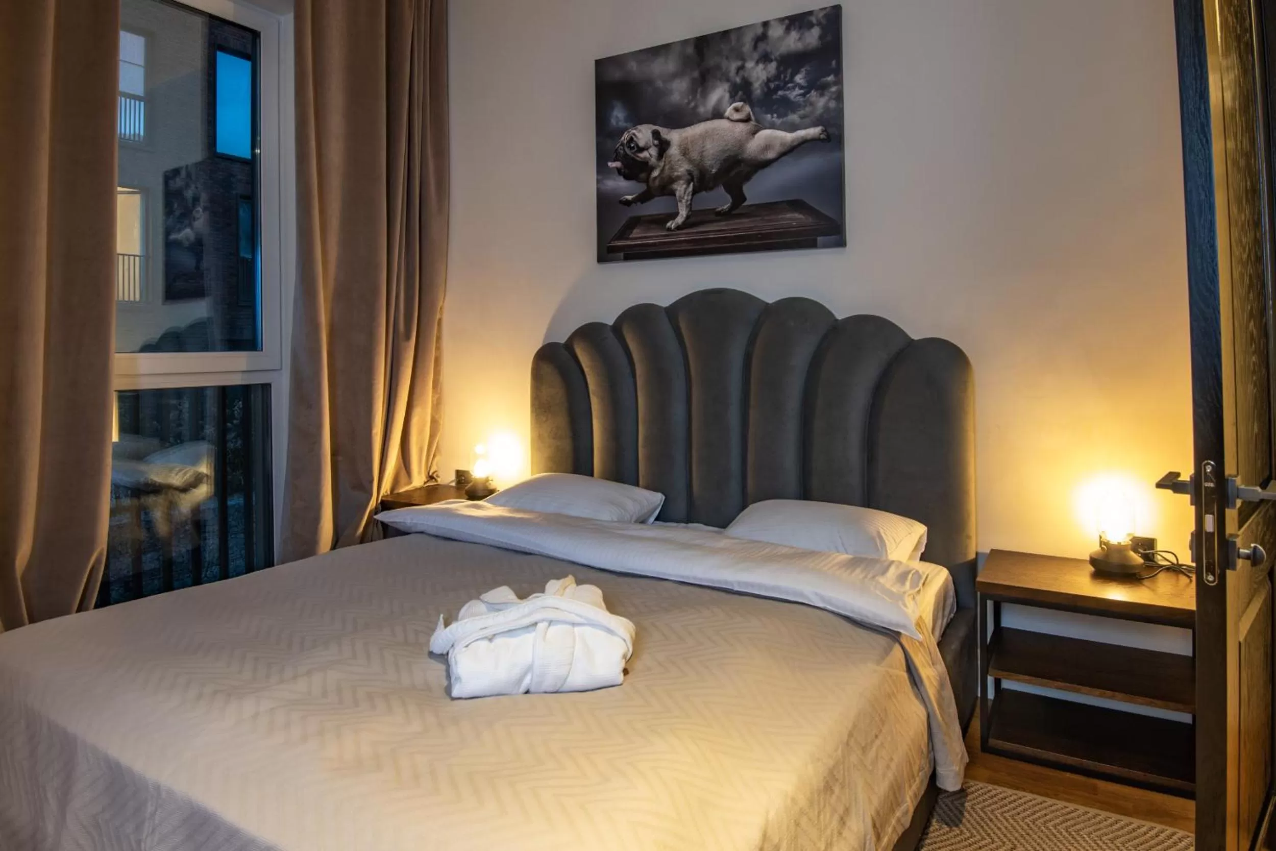 Bedroom, Bed in Warm House Apart Hotel