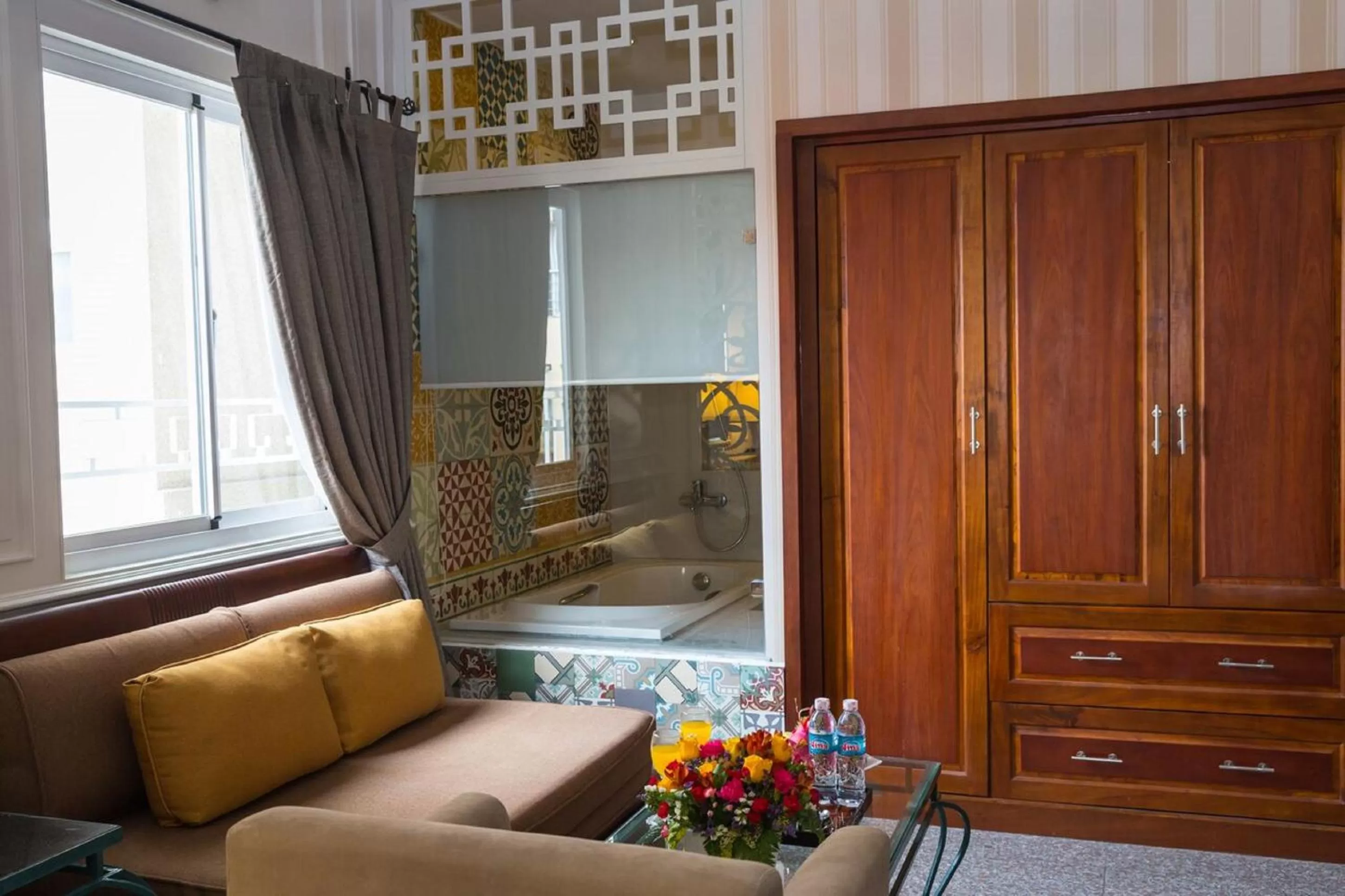 Living room in Ben Thanh Boutique Hotel