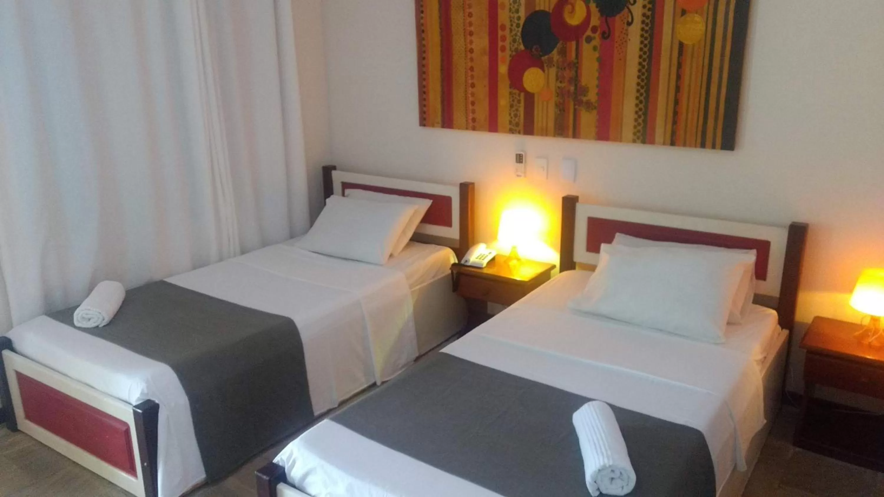 Bed in Hotel Pousada Salvador Paradise