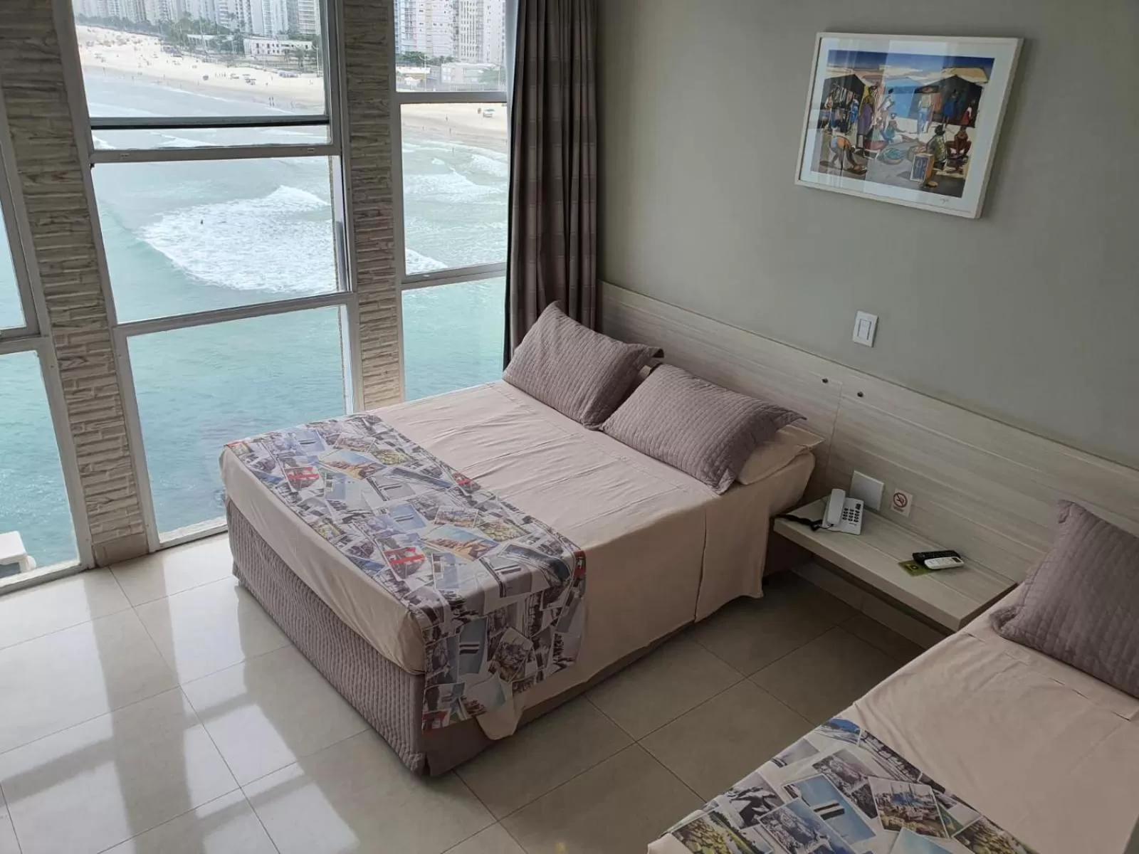 View (from property/room), Bed in Grand Hotel Guarujá - A sua Melhor Experiência na Praia!