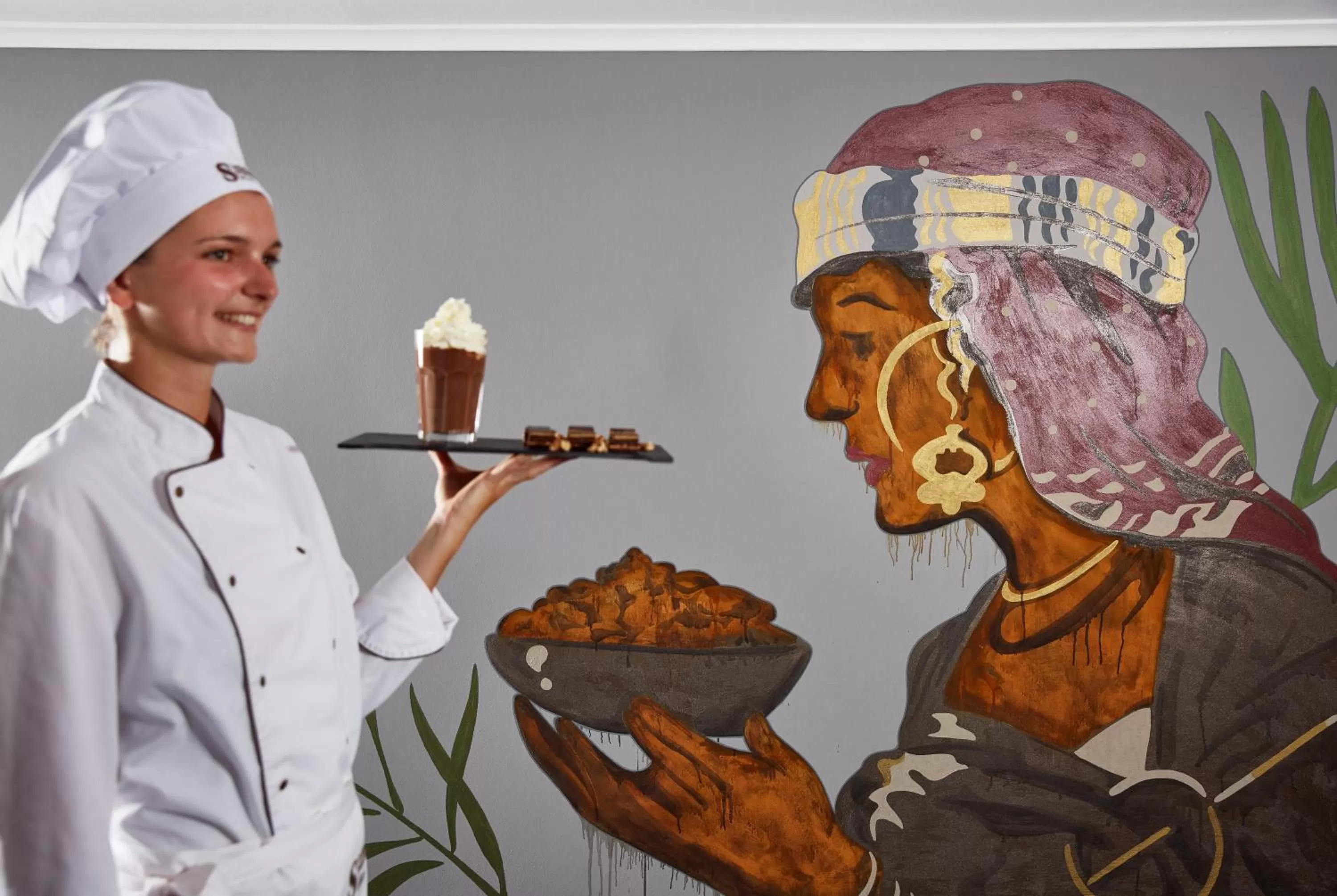 Decorative detail in Lindner Hotel Cologne City Plaza, part of JdV by Hyatt