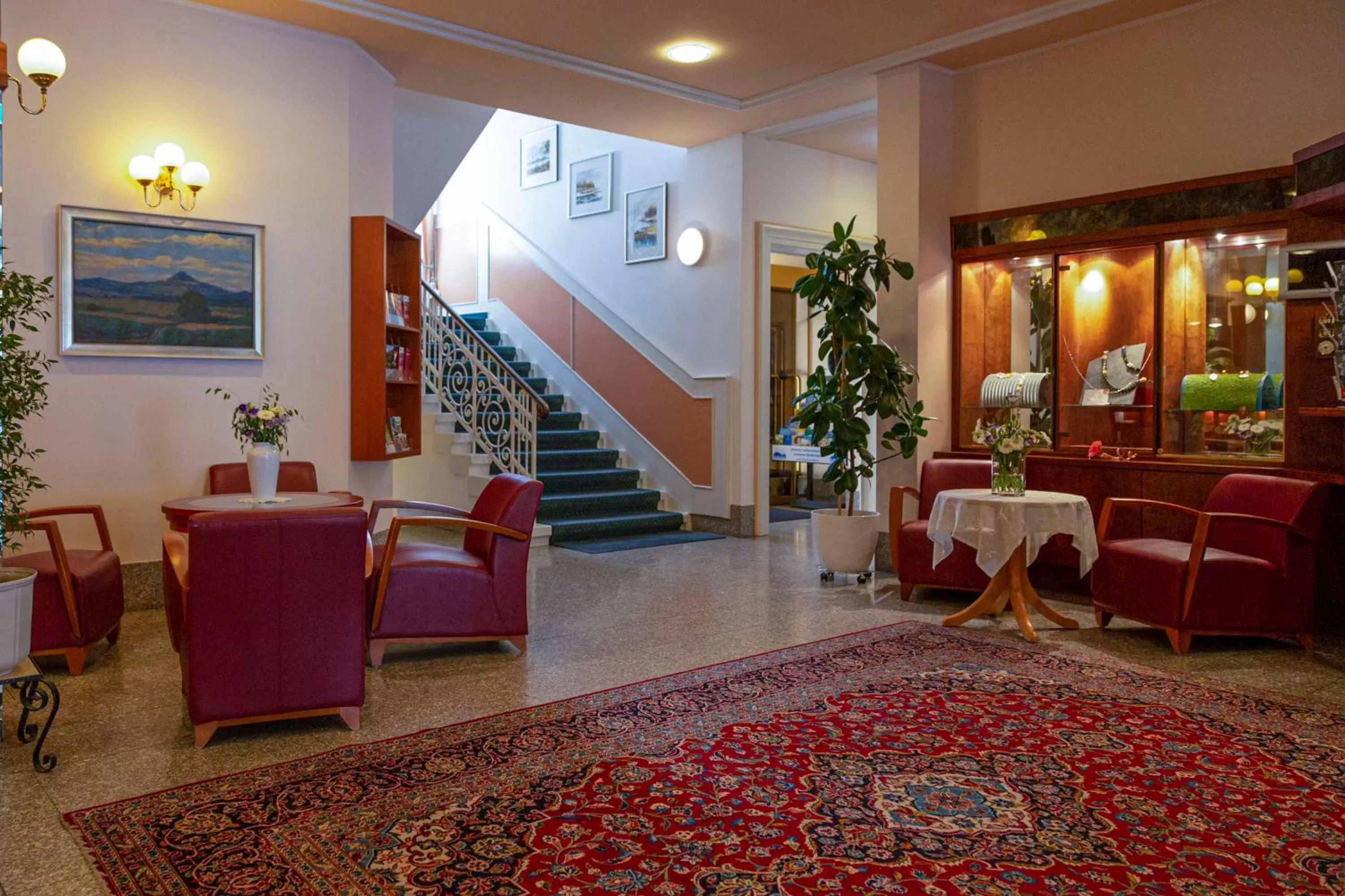 Lobby or reception, Lobby/Reception in Strandhotel Löchnerhaus