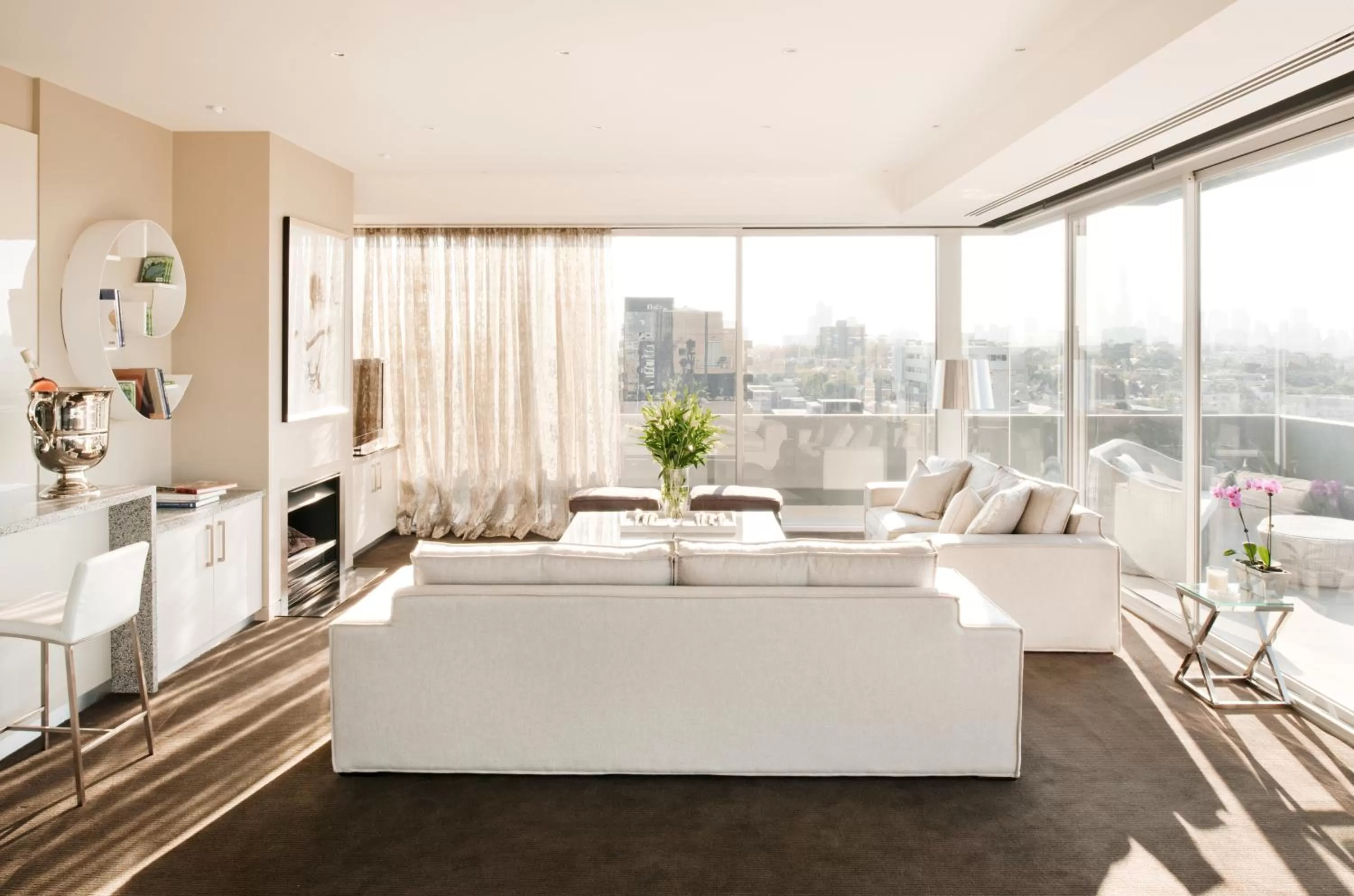 Seating area in The Olsen Melbourne Art Series