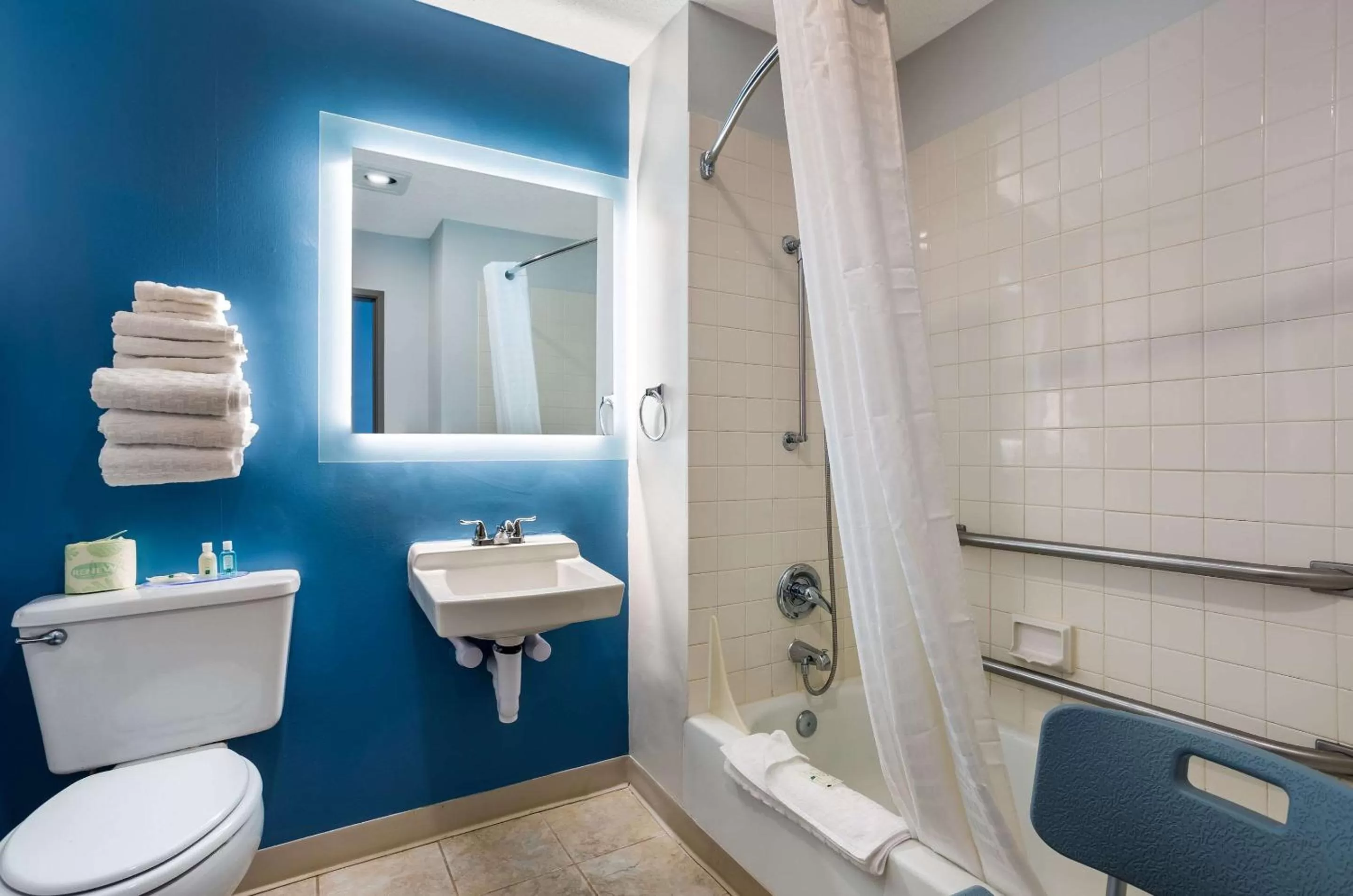 Bathroom in Quality Inn South Bend near Notre Dame