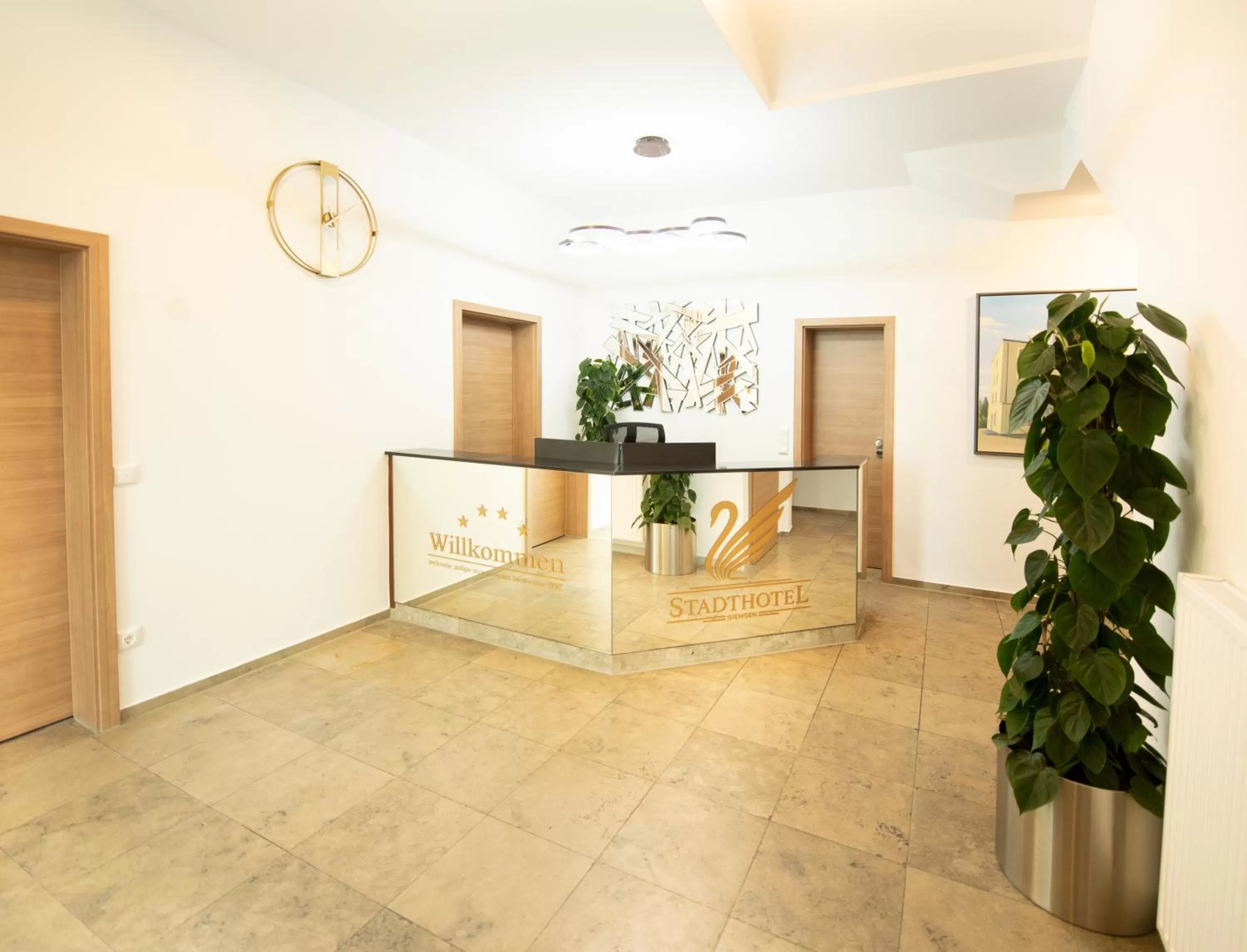 Lobby or reception, Lobby/Reception in Stadthotel Giengen