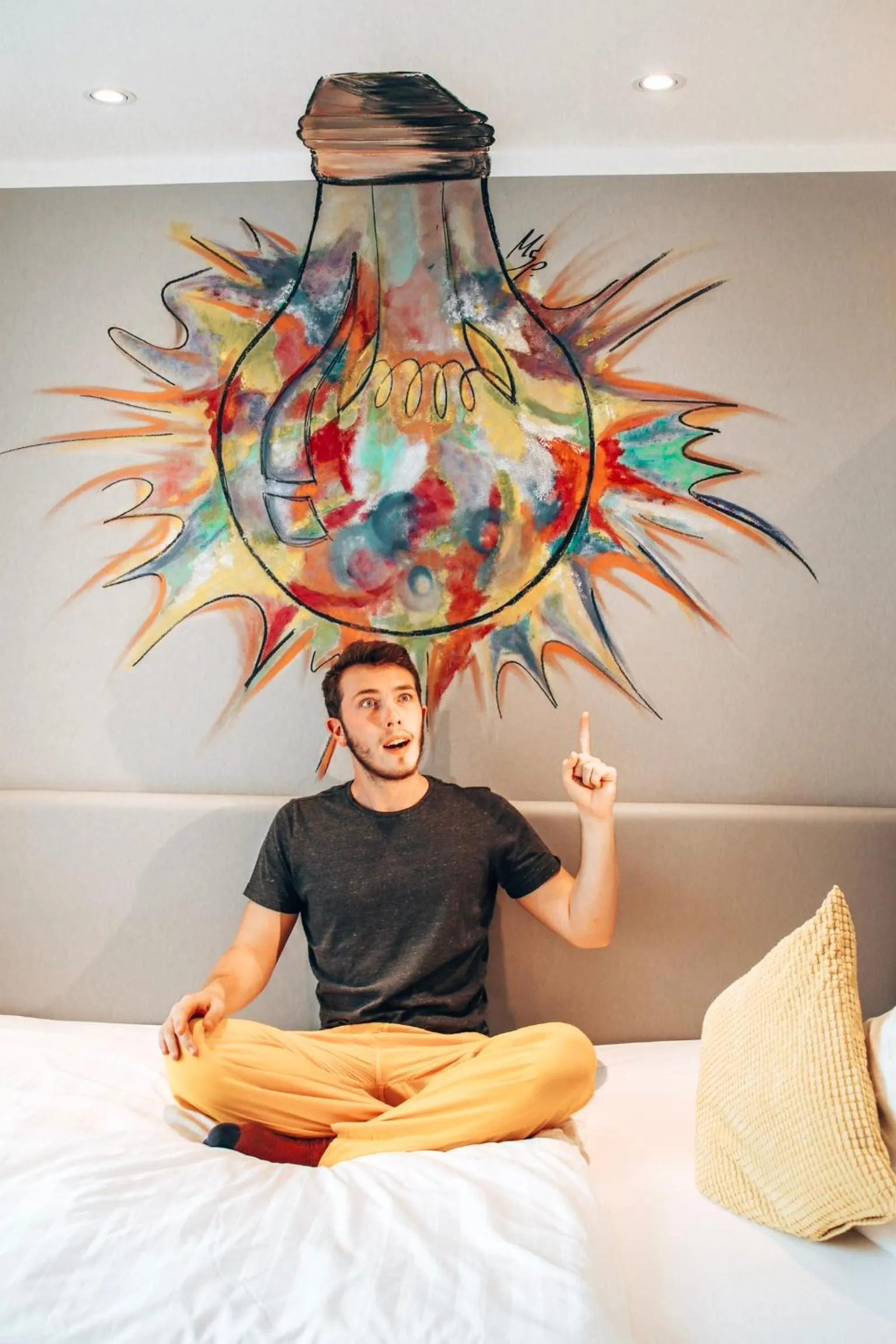 Bed in Hotel Saalbacher Hof