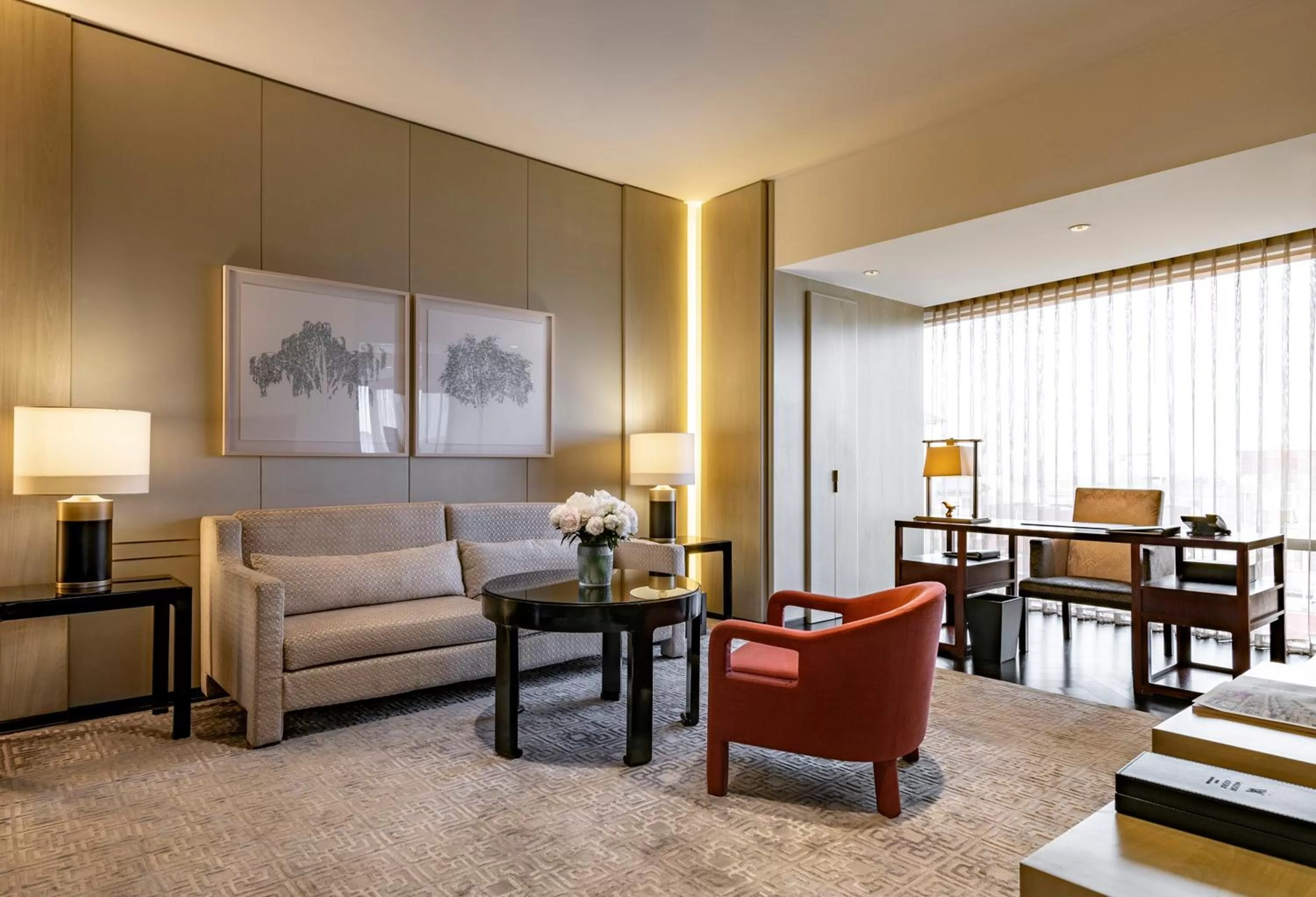 Living room in Waldorf Astoria Beijing
