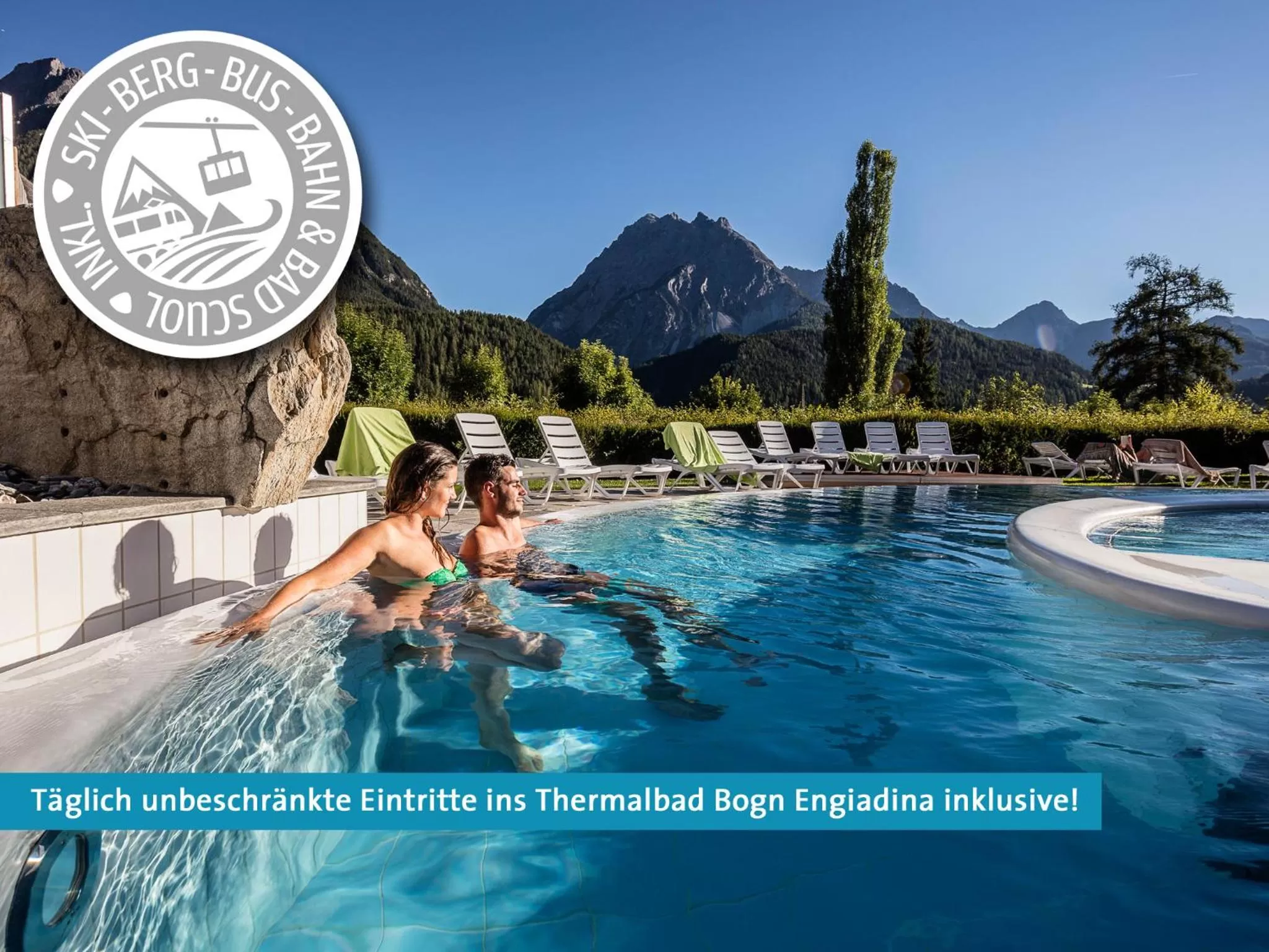 Swimming Pool in Hotel Belvedere Scuol