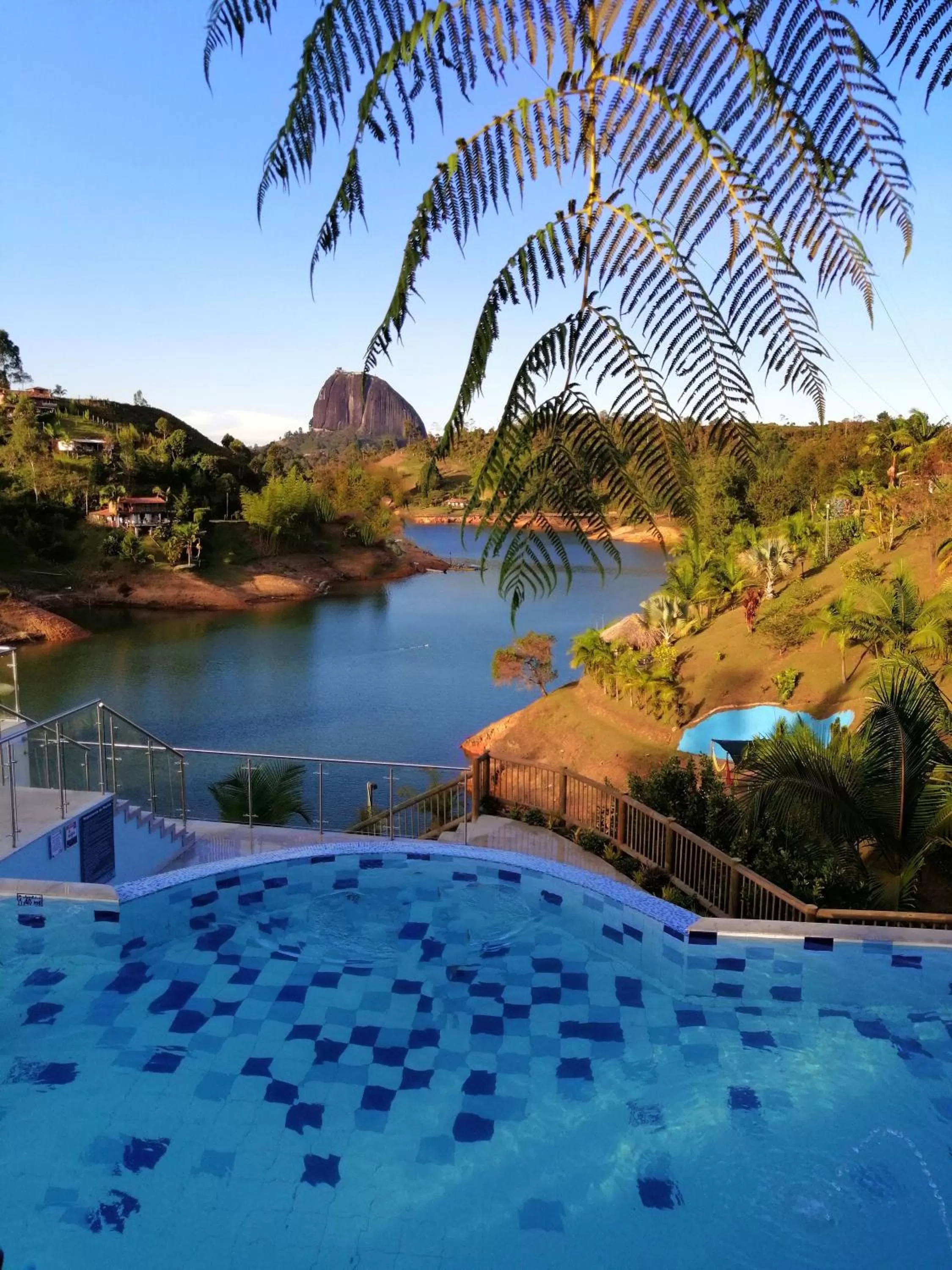 Bird's eye view, Swimming Pool in Hotel Santa Maria de las Aguas Peñol