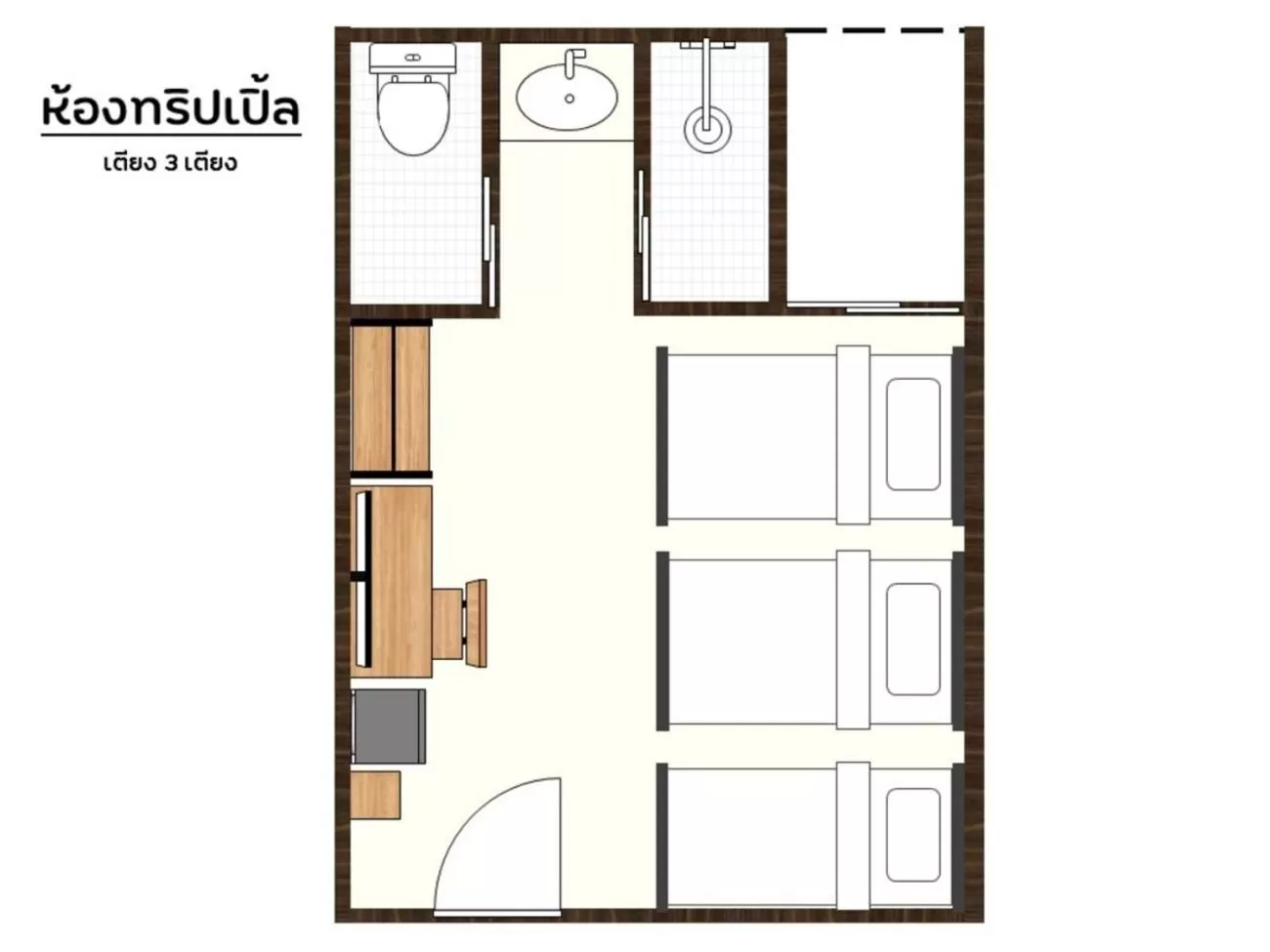 Floor plan in Don Muang Hotel