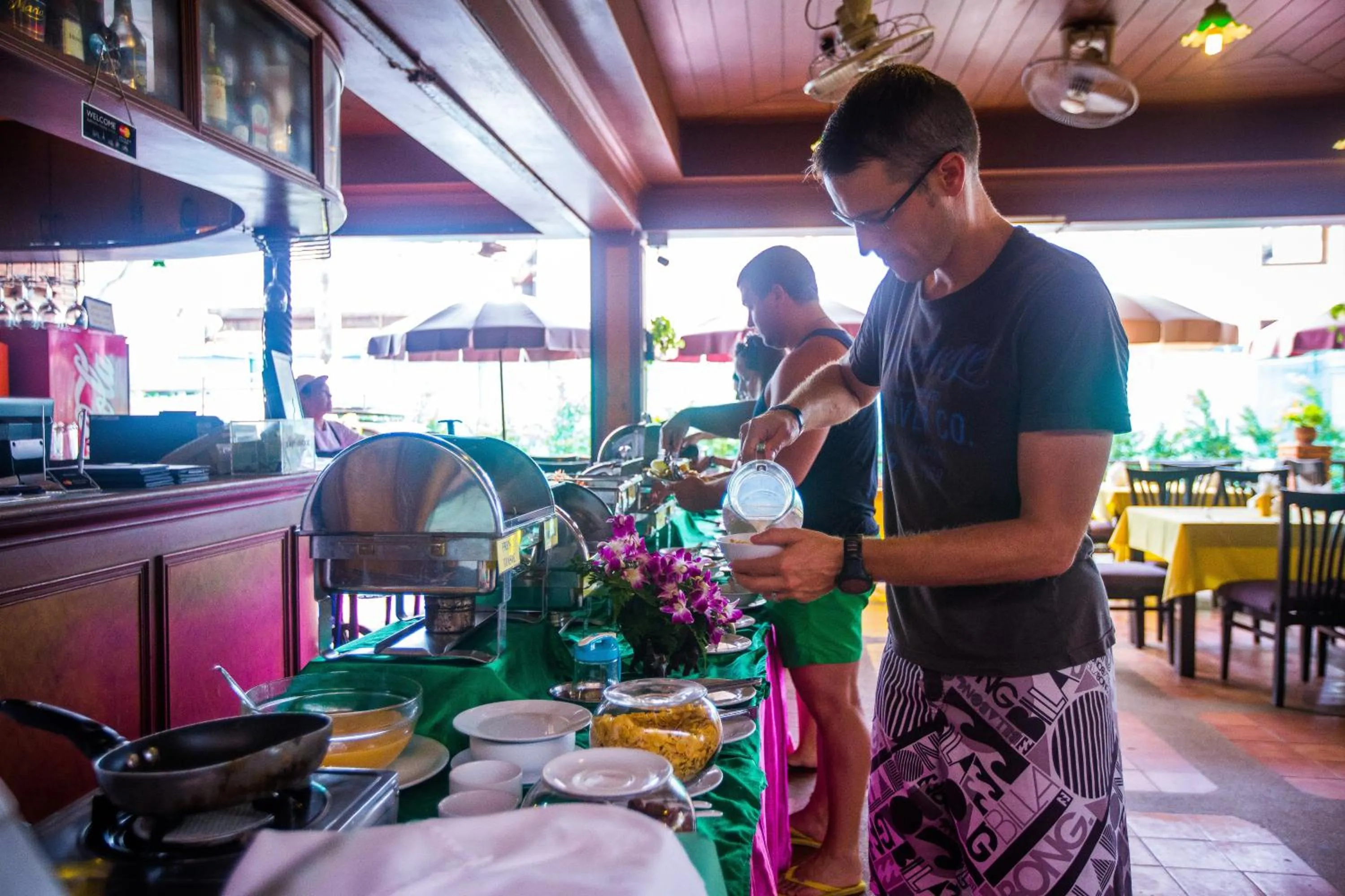 American breakfast in Kata Poolside Resort SHA Extra Plus