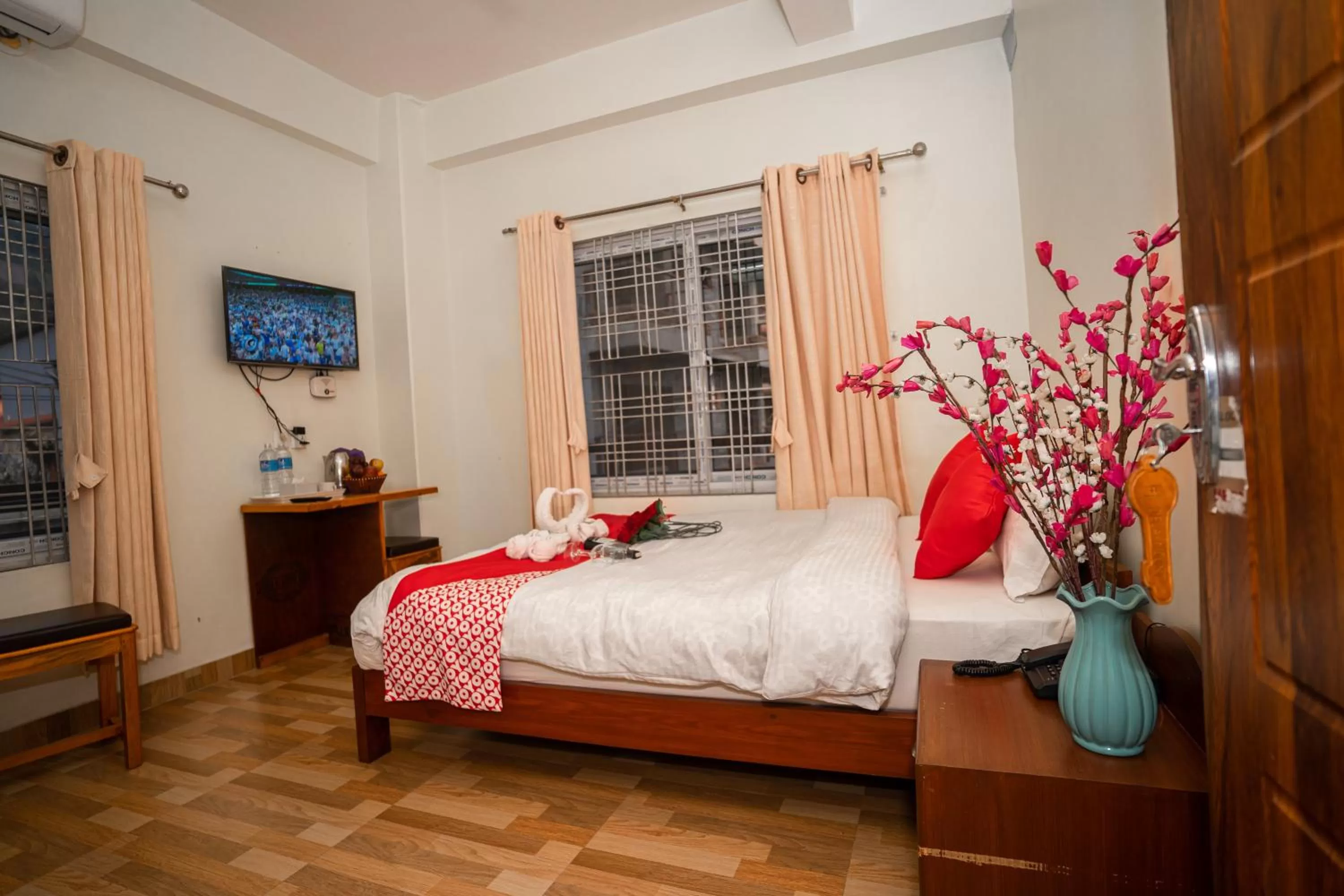 Photo of the whole room, Bed in Hotel Dela Mount Pokhara