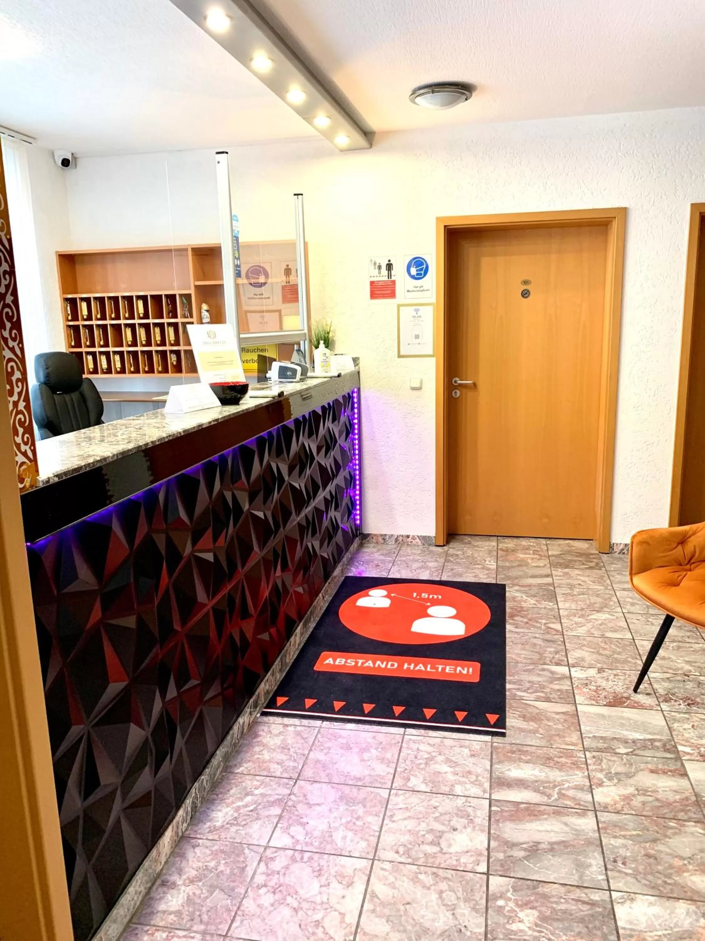 Lobby or reception in DUA Hotel