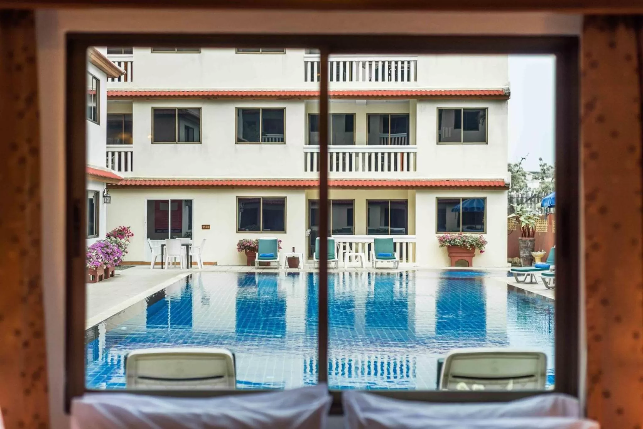 Pool view in The Residence Garden