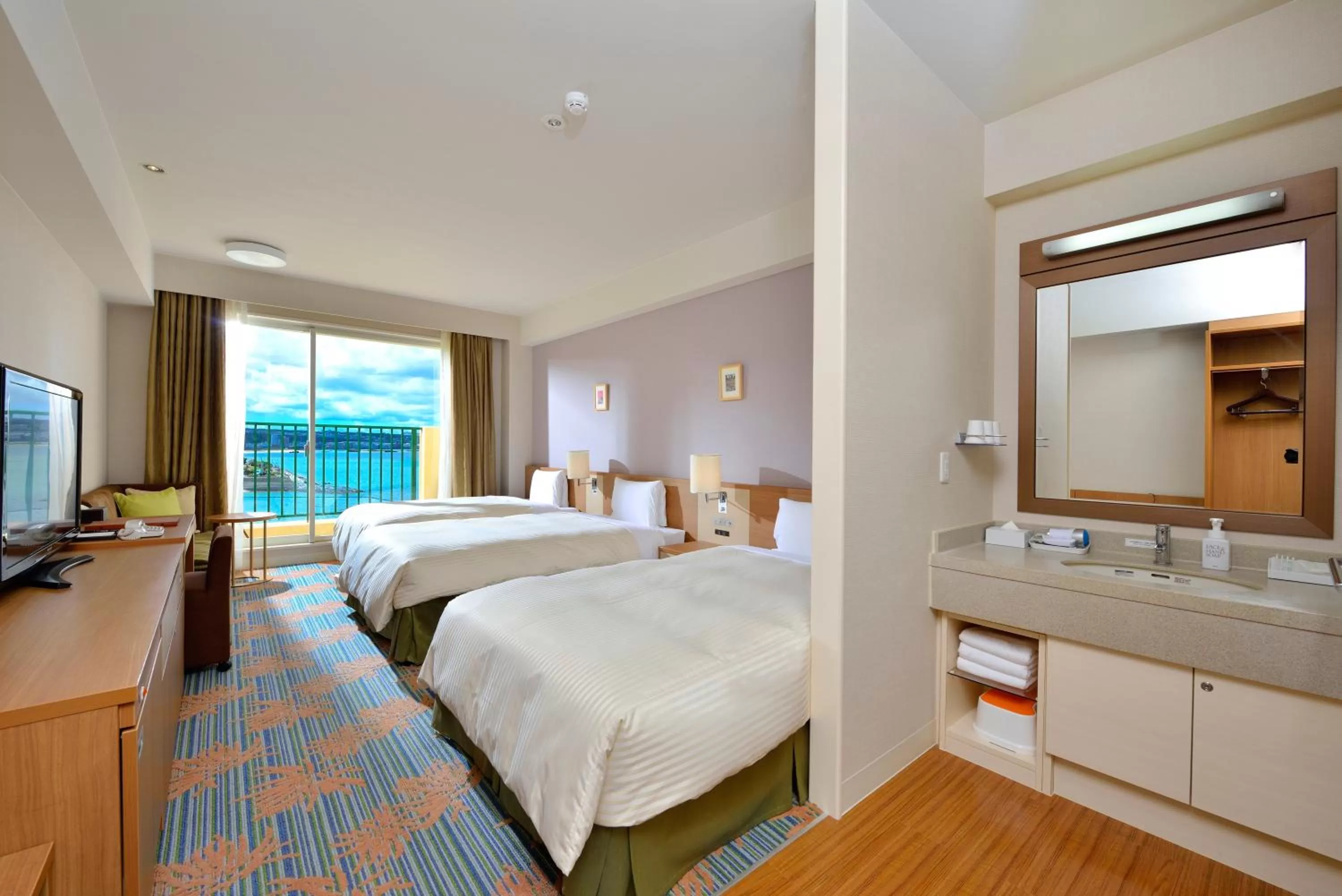 Photo of the whole room, Bed in Vessel Hotel Campana Okinawa