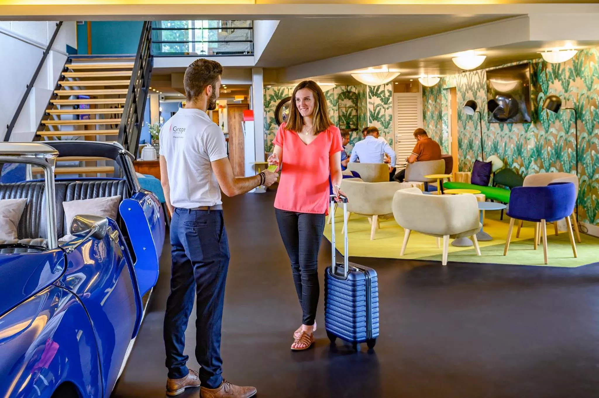Lobby or reception in Novotel Orléans Chemins De Sologne Demeures De Campagne
