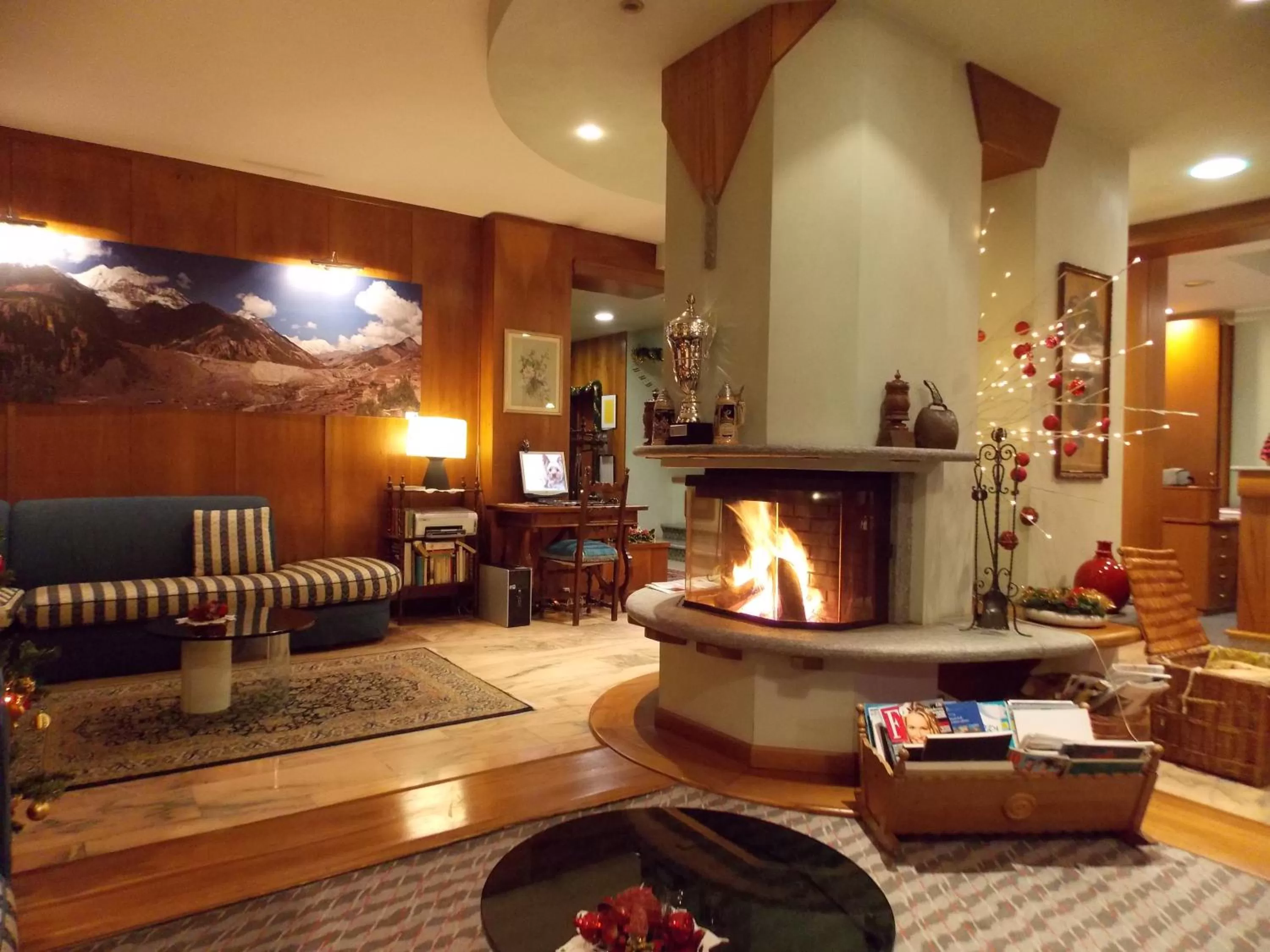 Communal lounge/ TV room in Hotel Elena