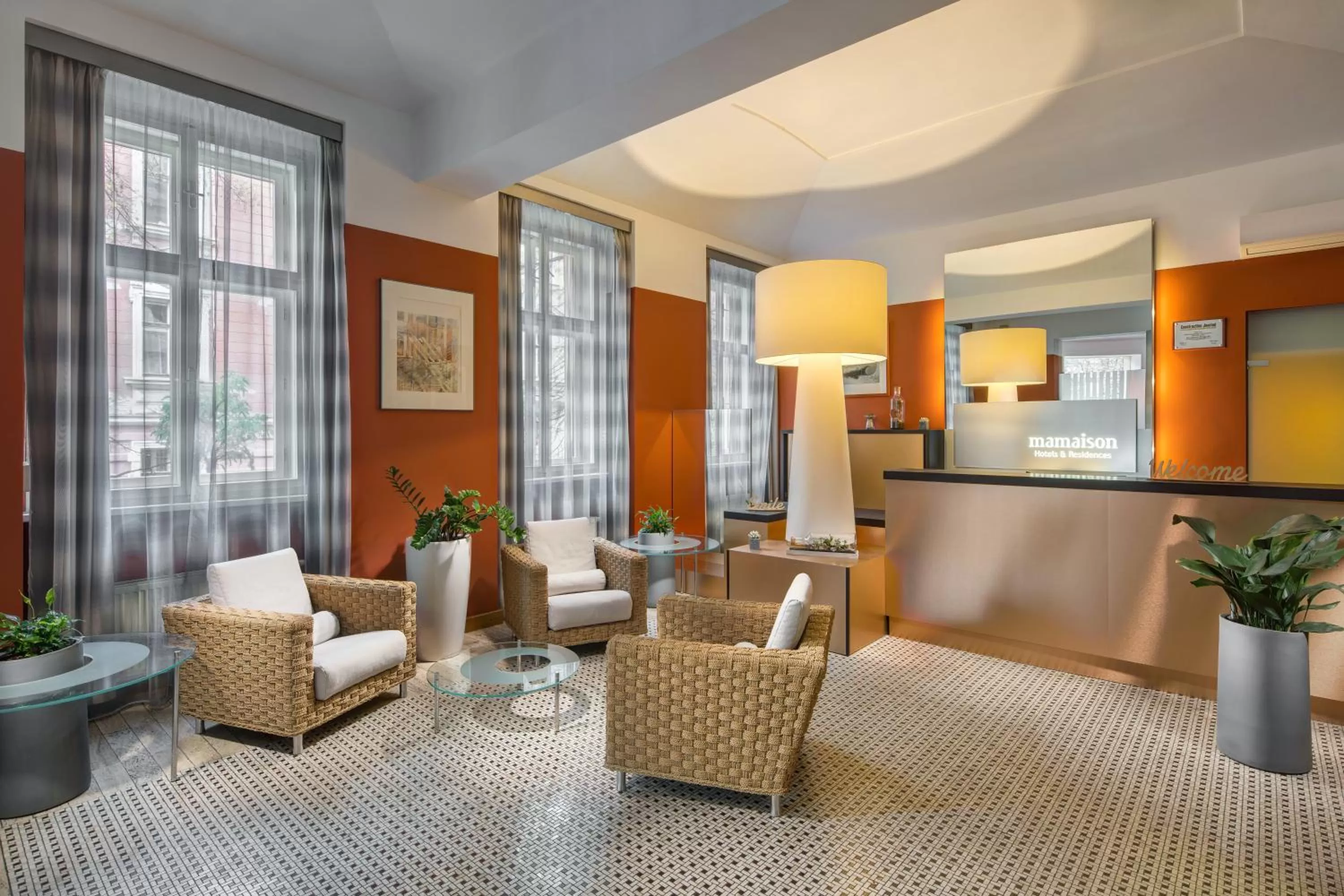 Lobby or reception in Mamaison Residence Belgická Prague