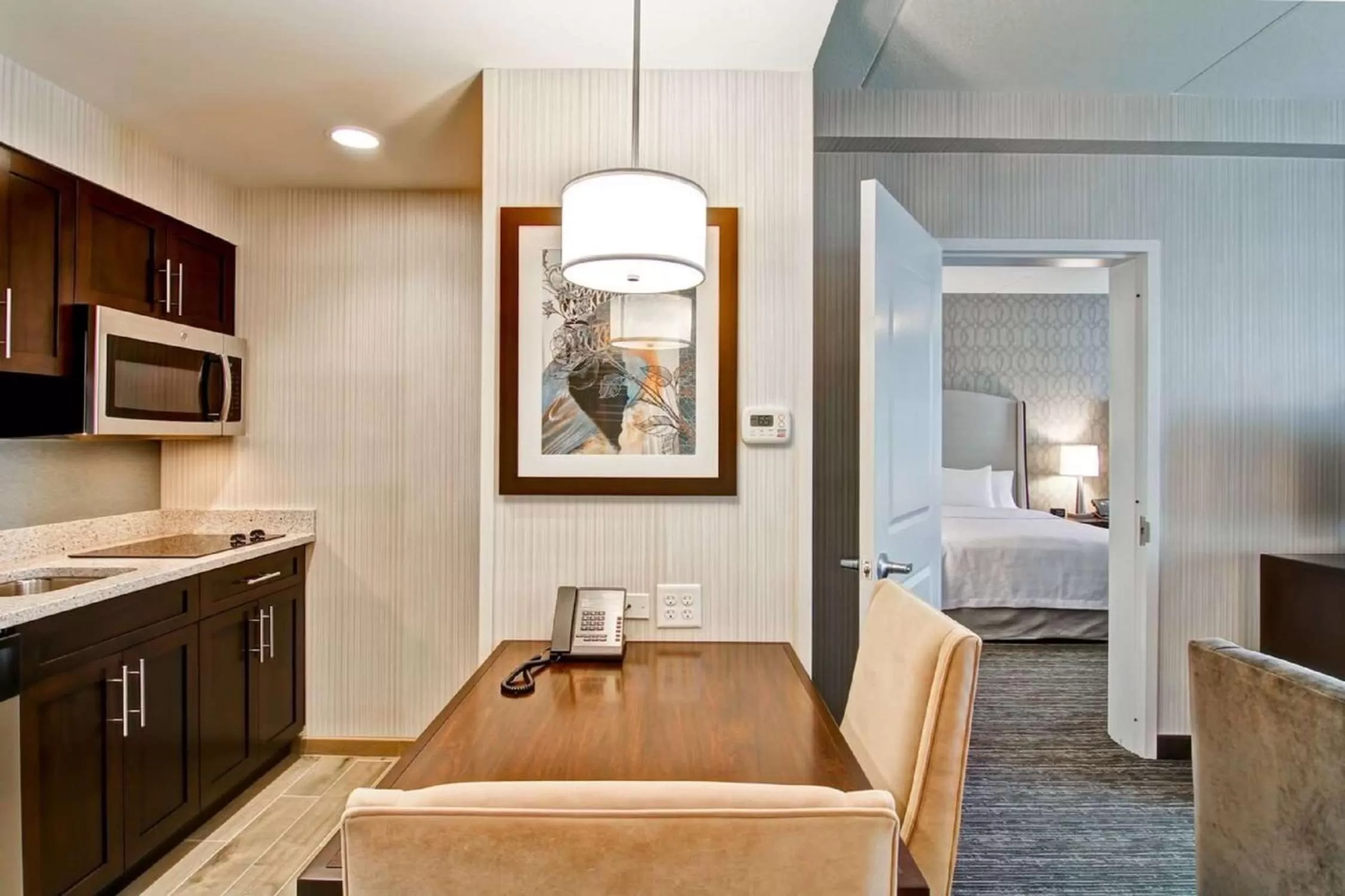 Living room, Bed in Homewood Suites By Hilton Clifton Park