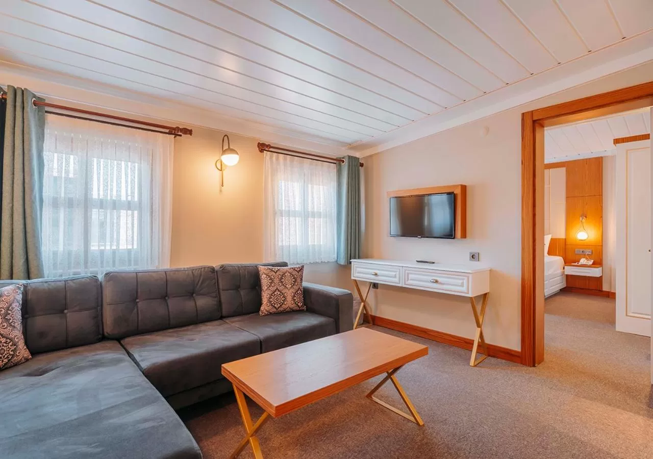 Communal lounge/ TV room in TS Park Hotel