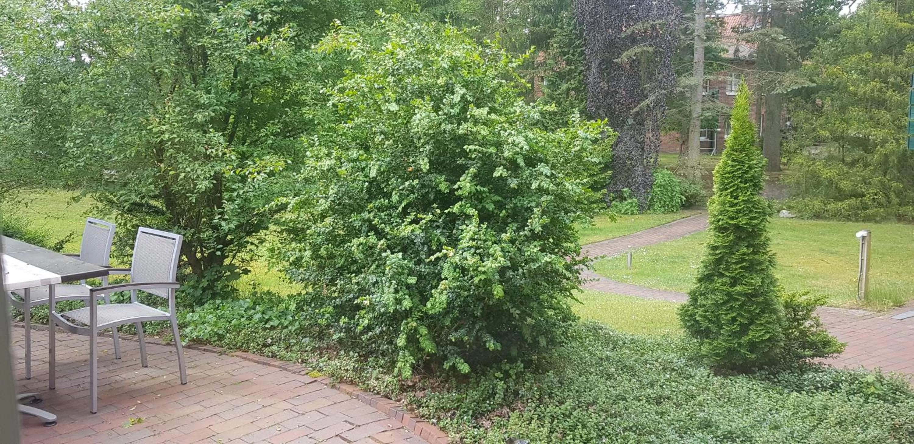 Garden view in Hotel Haus Hubertus