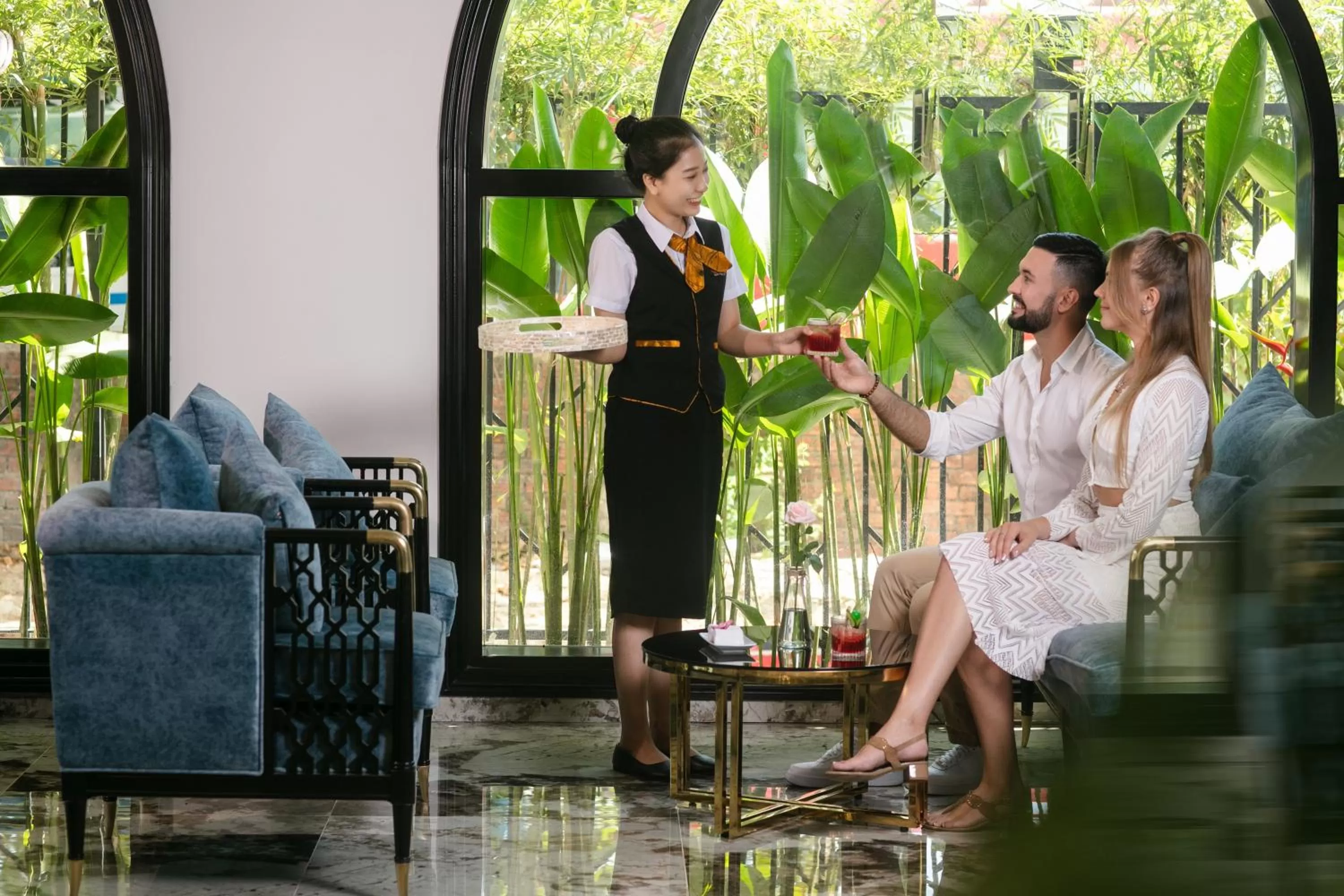 Seating area in Grand Sunrise Palace Hoi An- A Luxury Indochine Hotel & Spa