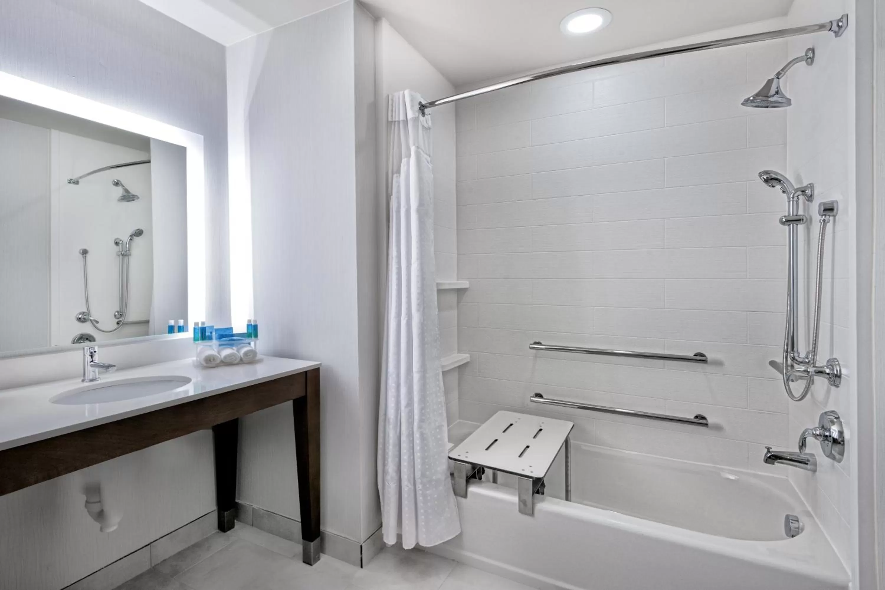 Bathroom in Holiday Inn Express & Suites Austin - Round Rock Area by IHG