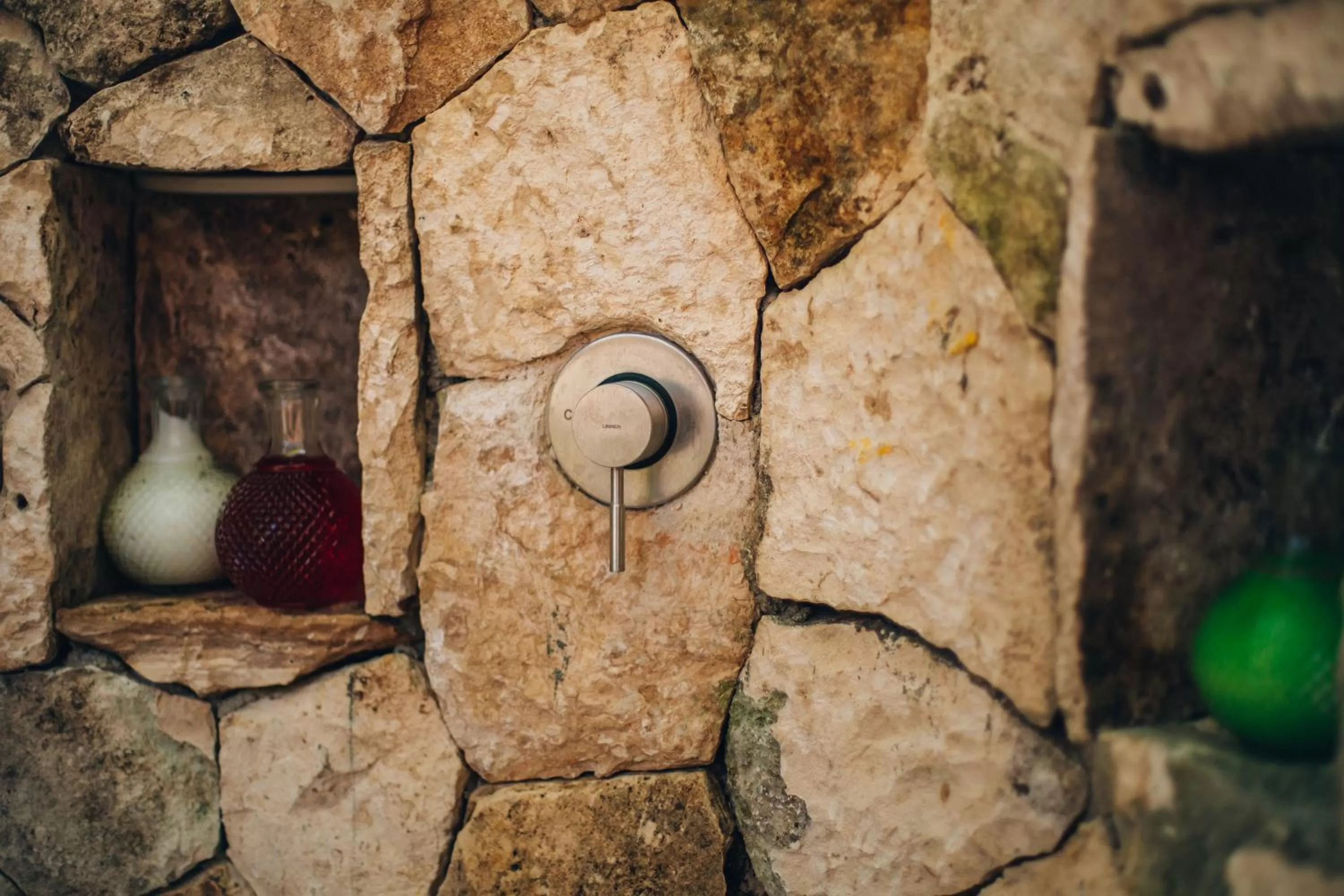 Shower in Ikal Tulum Hotel