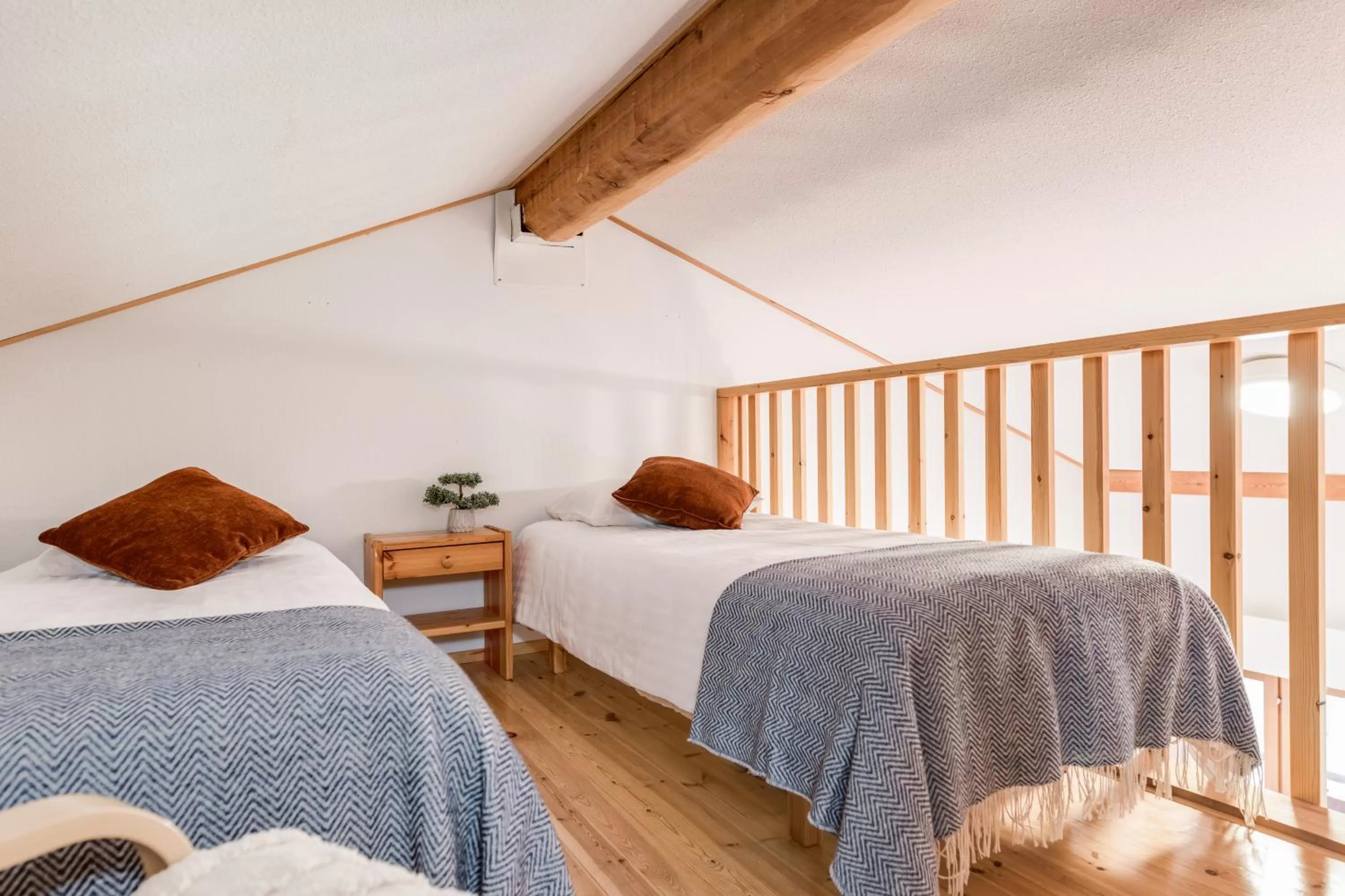 Bed in Hotel Kuusamon Portti