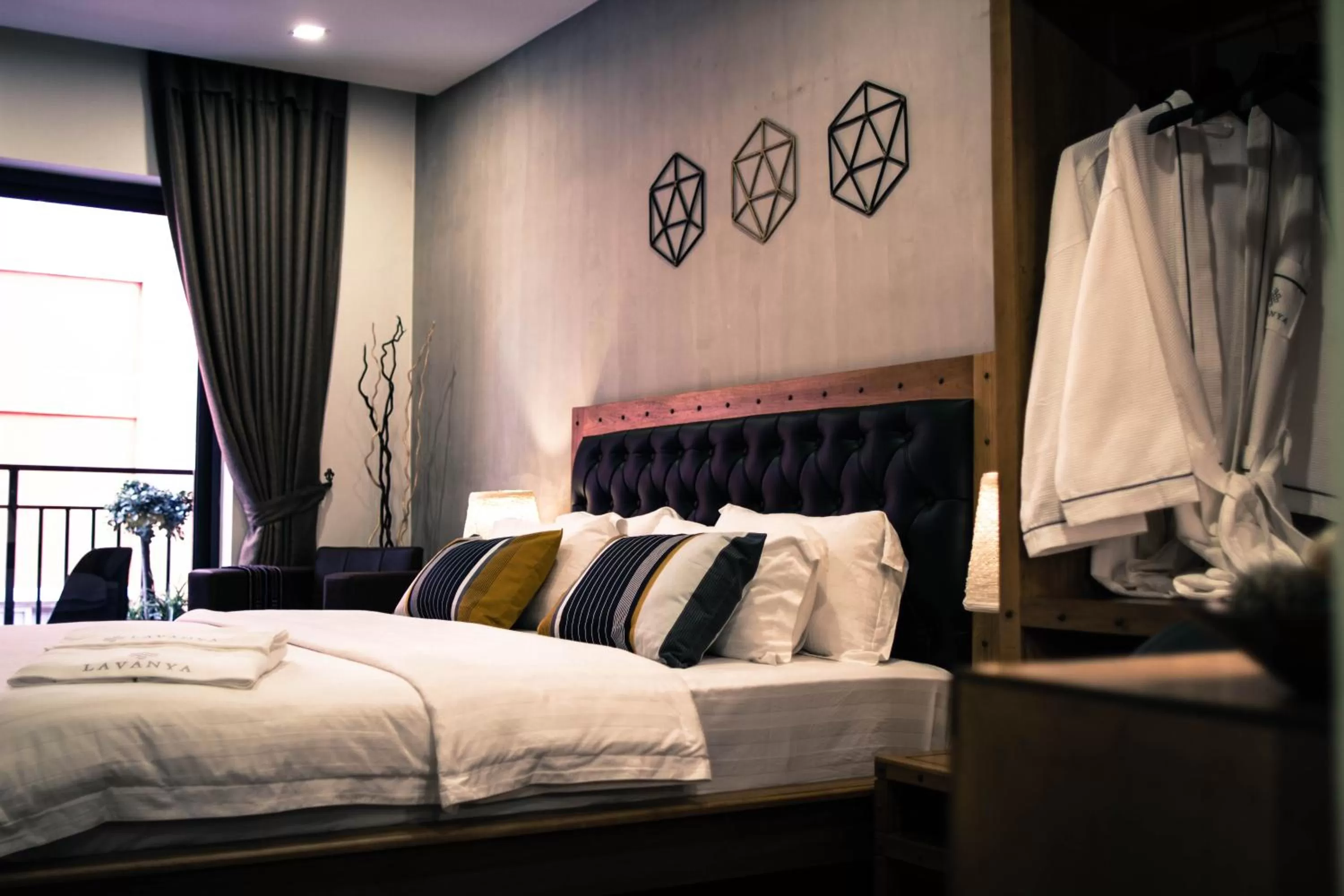 Deluxe King Room with Balcony in Lavanya Boutique Hotel