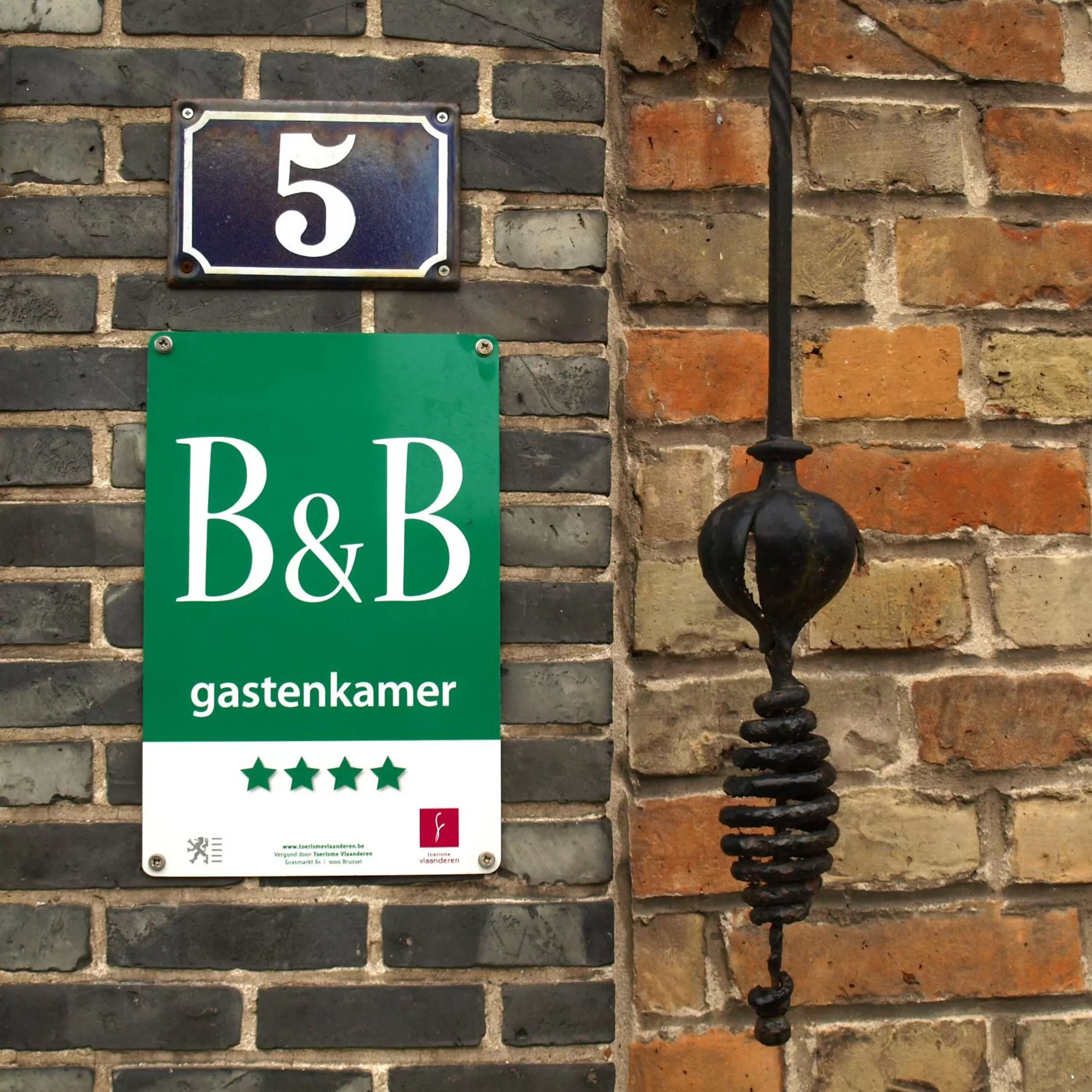 Decorative detail in B&B Pastorie van Merkem