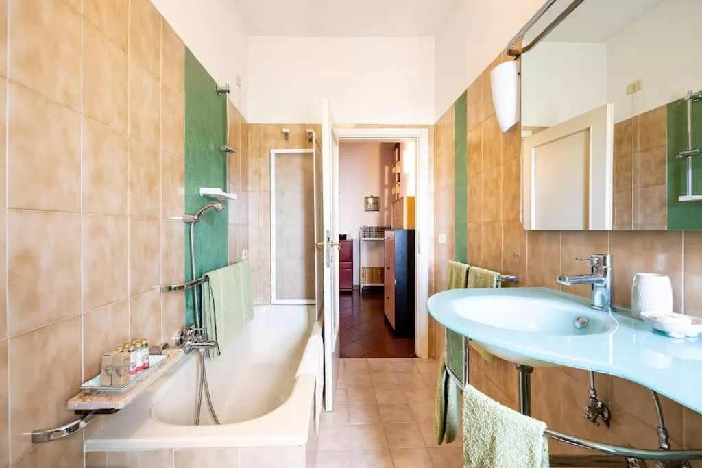 Bathroom in La casa dell'Adri B&B con camino