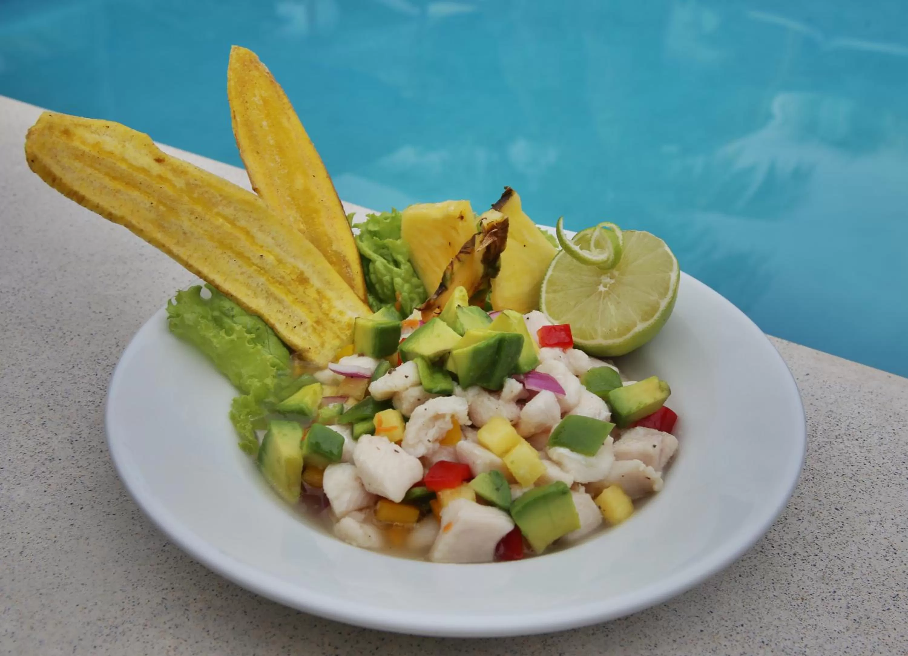 Lunch in Boca Olas Resort Villas