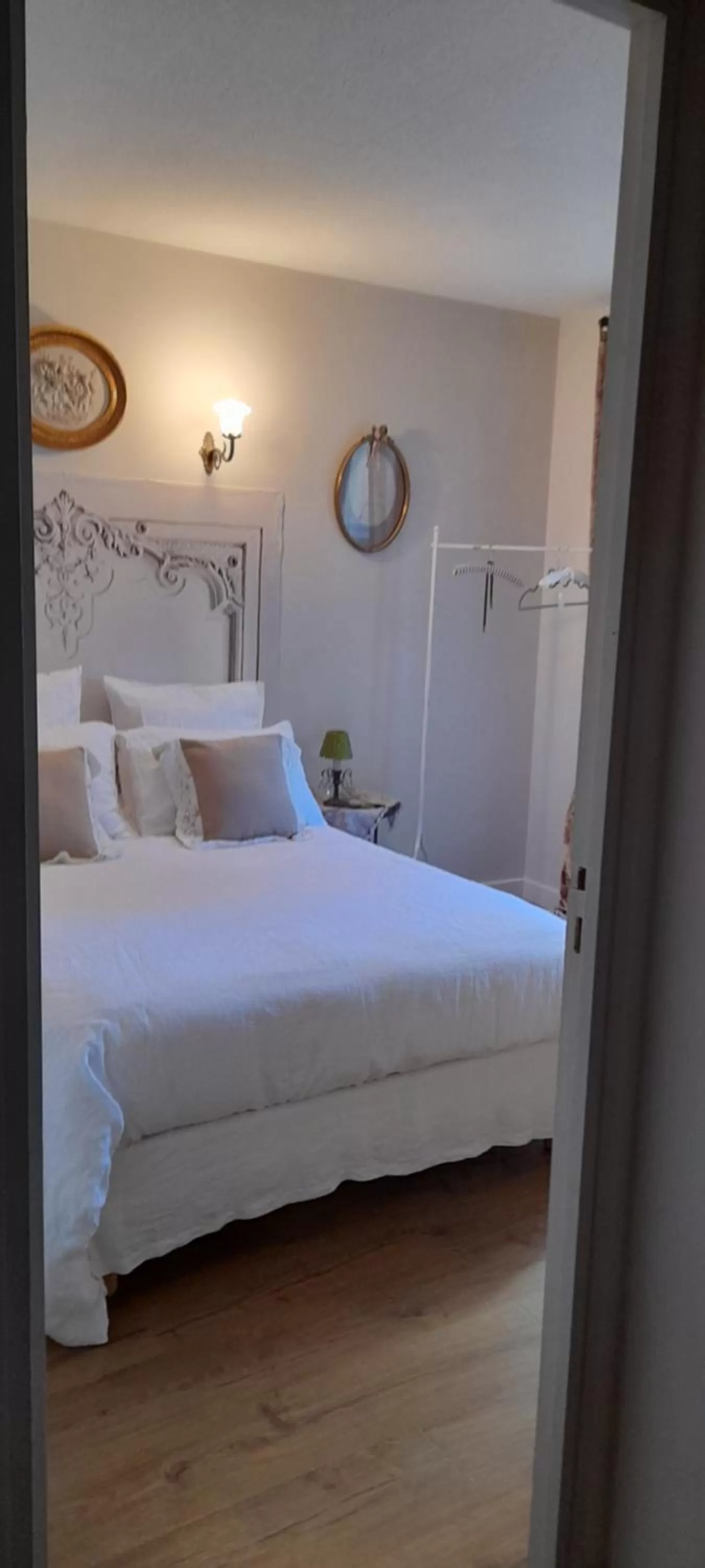 Bed in Chambre d'hôtes au bord de mer