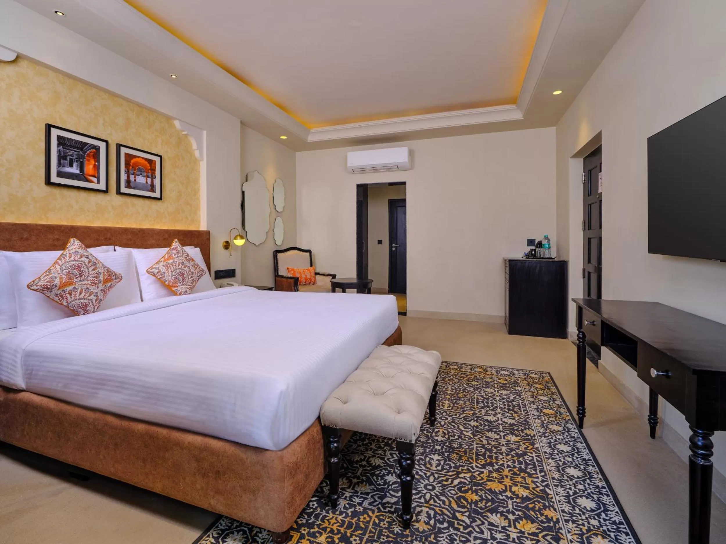 Bedroom, Bed in Pride Amber Vilas Resort & Convention Centre