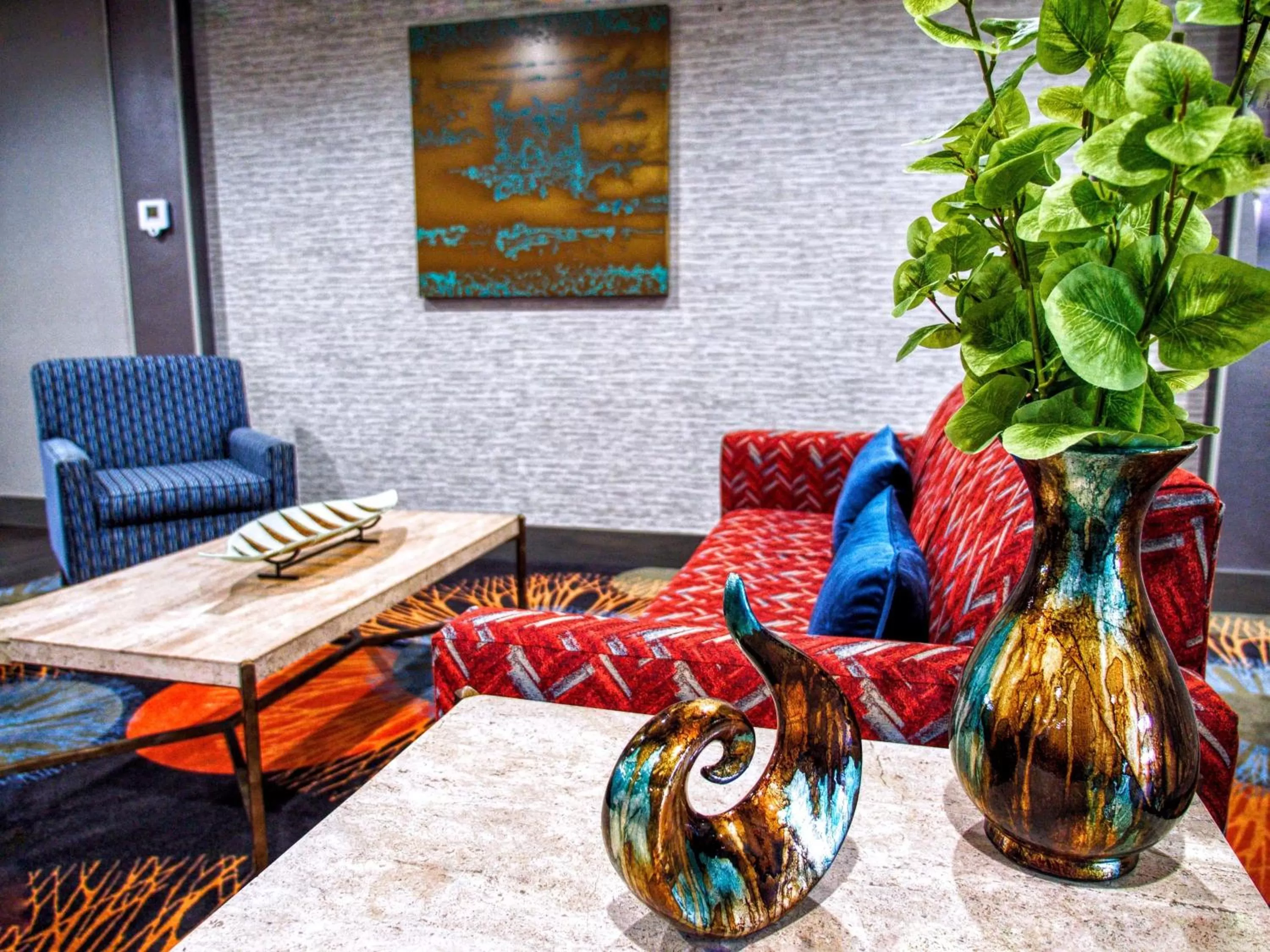 Lobby or reception in Hampton Inn Edmond