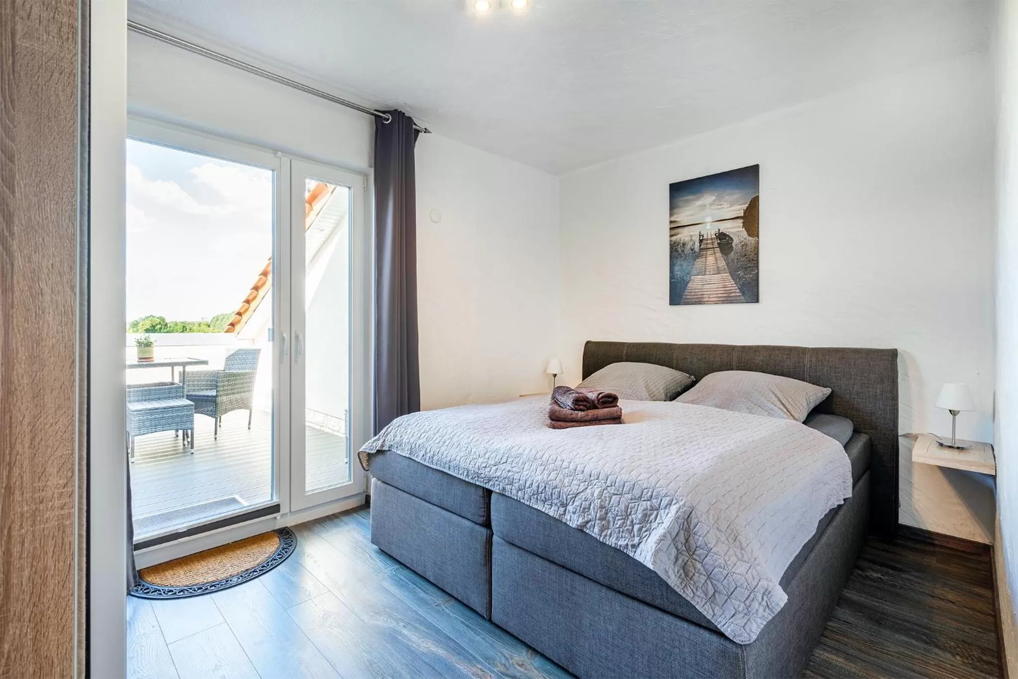 Bed in Villa Moorstern