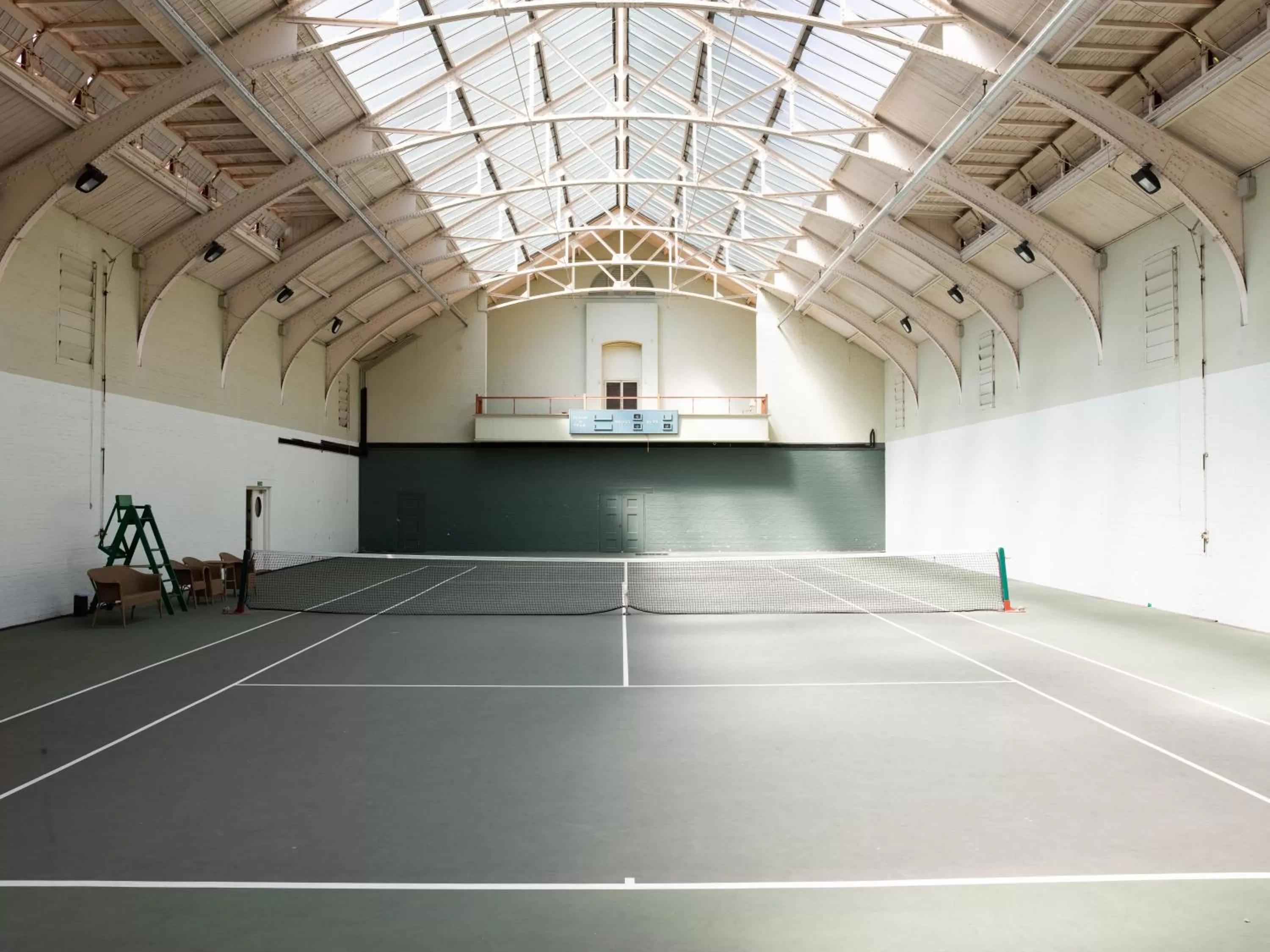 Tennis court in Cliveden House - an Iconic Luxury Hotel