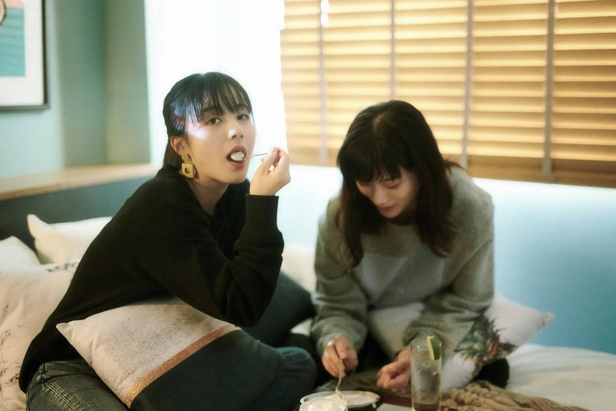 Bed in Hotel She, Kyoto