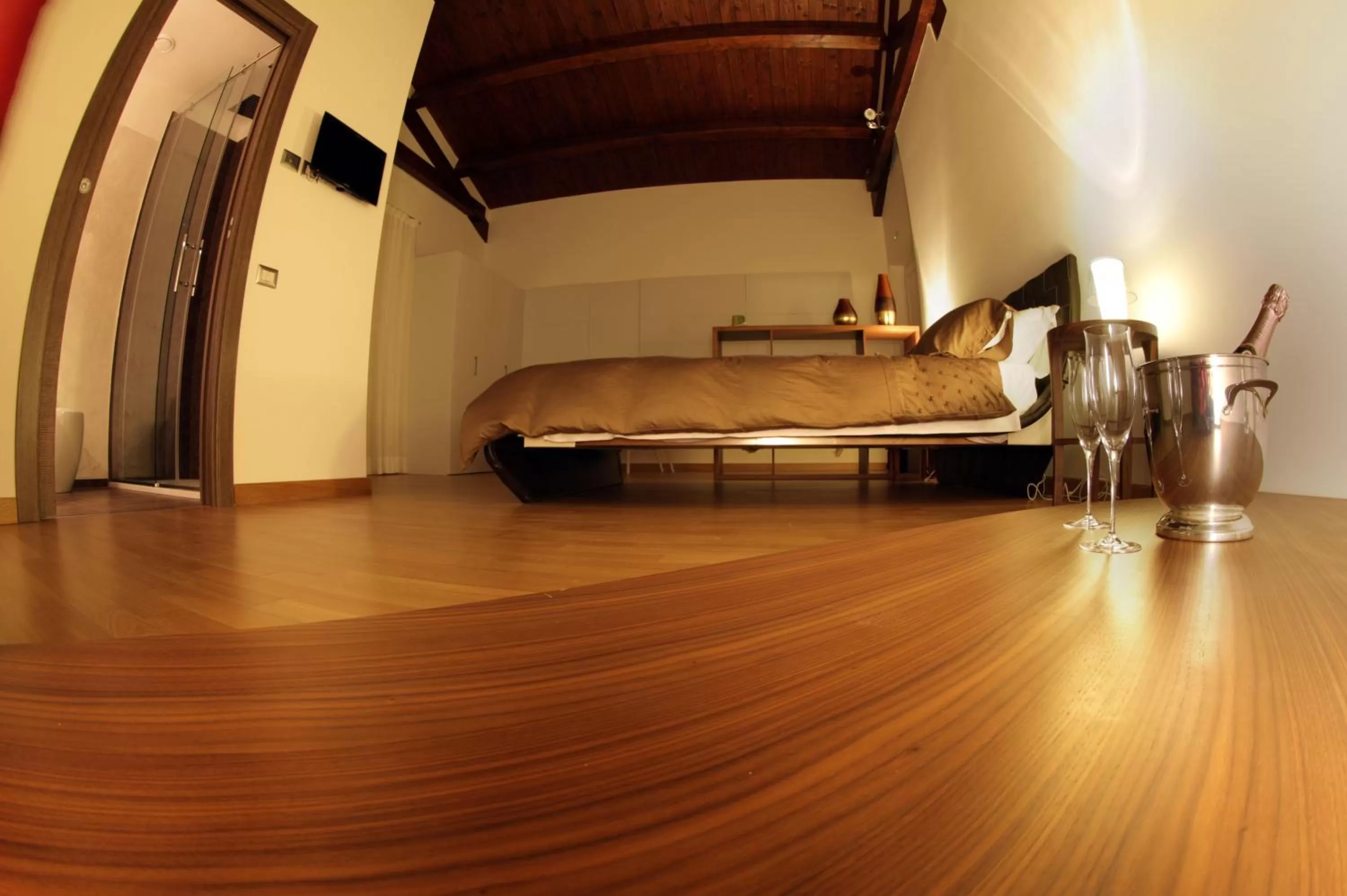 Bed in Hotel Cave Del Sole