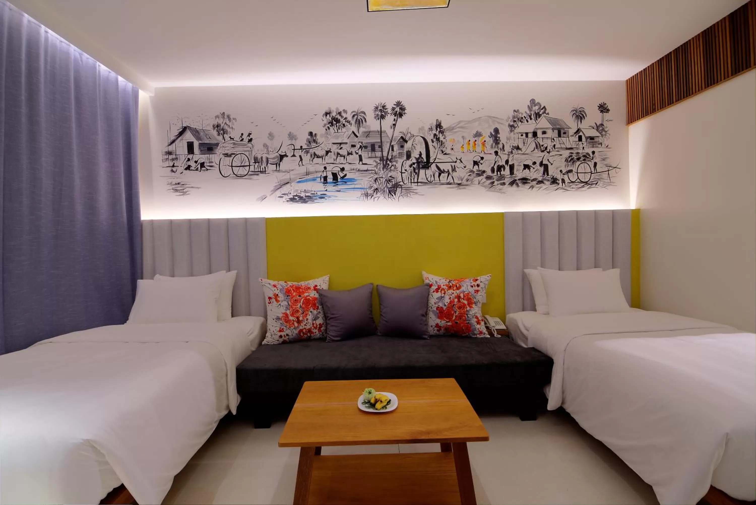 Photo of the whole room, Bed in Apsara Residence Hotel