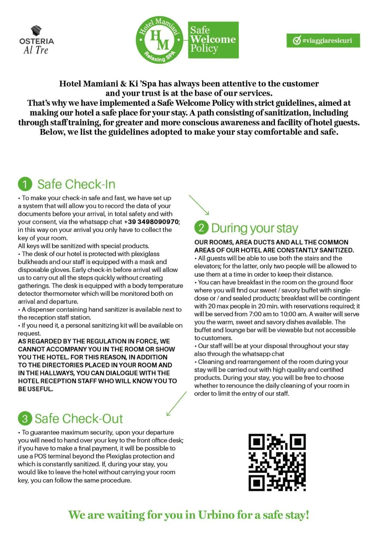 Logo/Certificate/Sign in Hotel Mamiani & Relaxing Spa Urbino