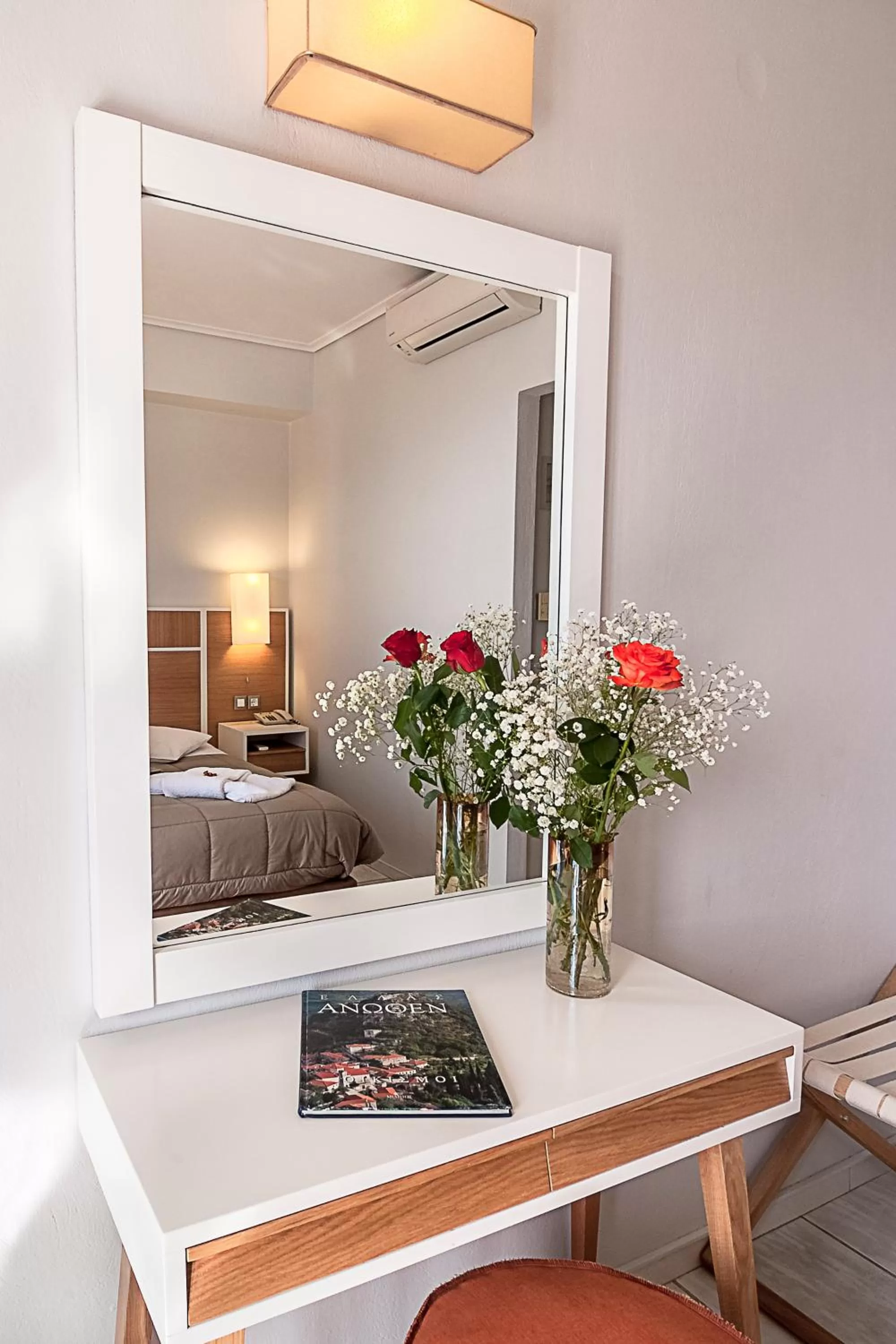 Decorative detail, Bed in Fedriades Delphi Hotel