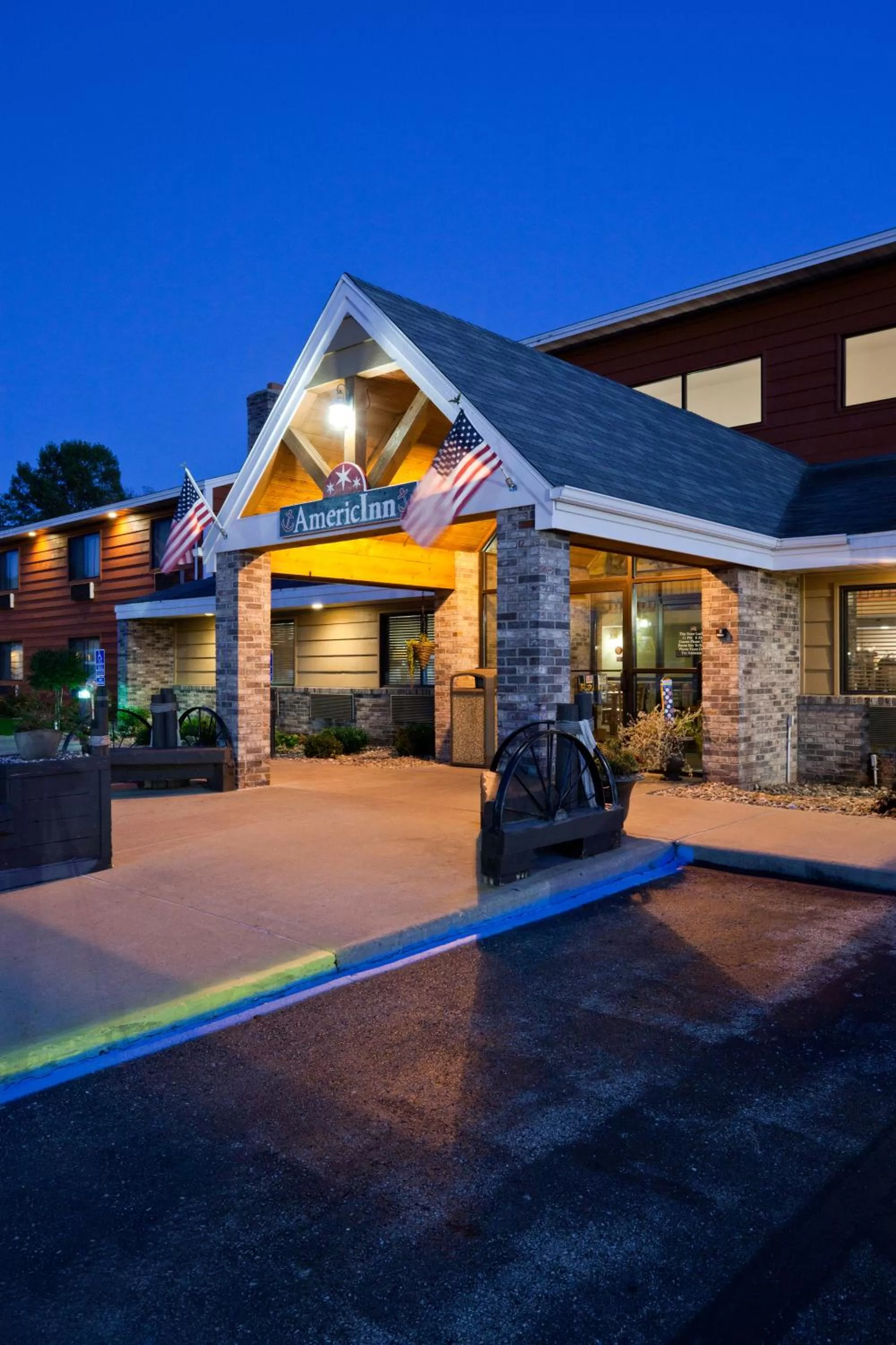 Property building in AmericInn by Wyndham Menominee