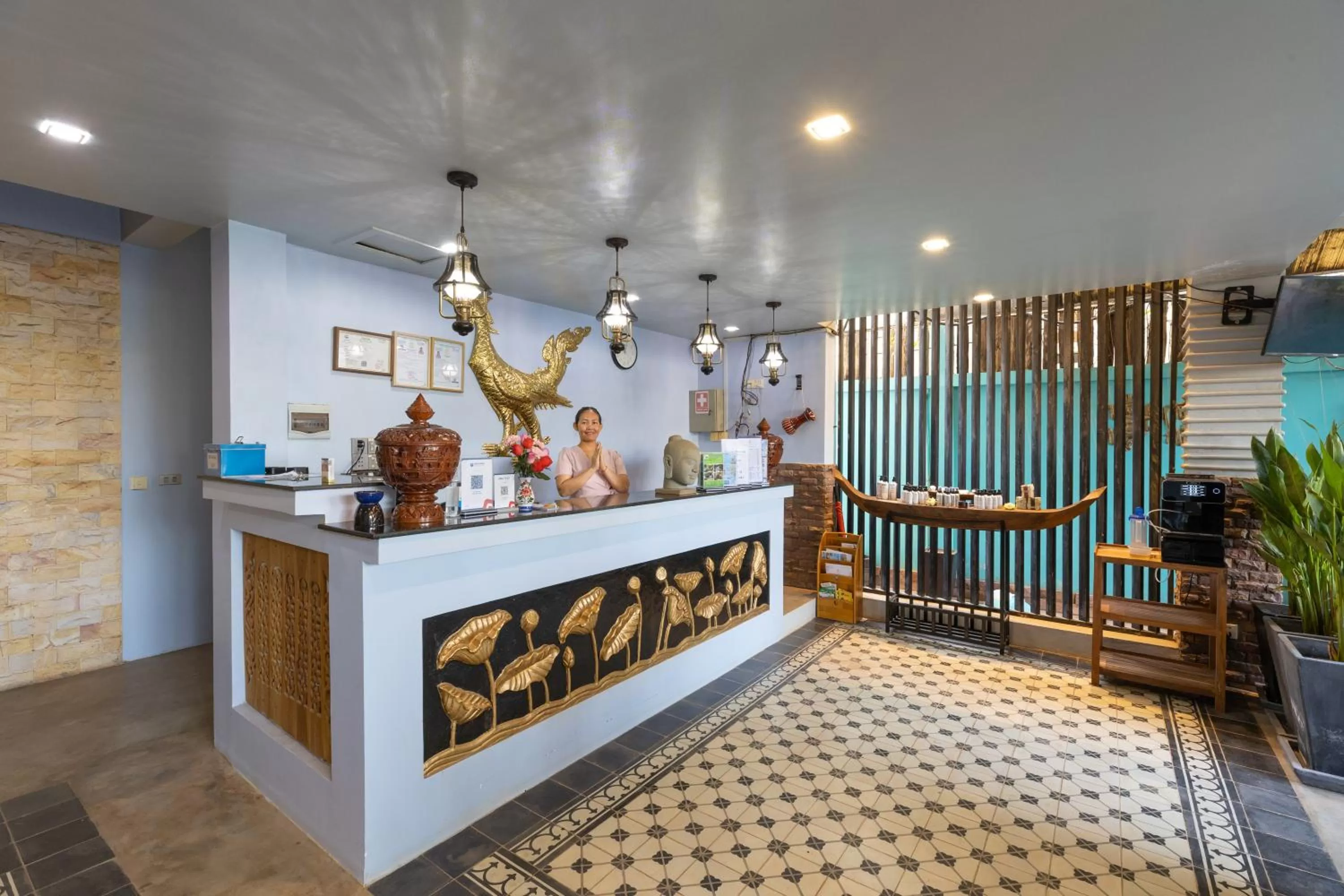 Lobby or reception in The Five Senses Boutique Hotel