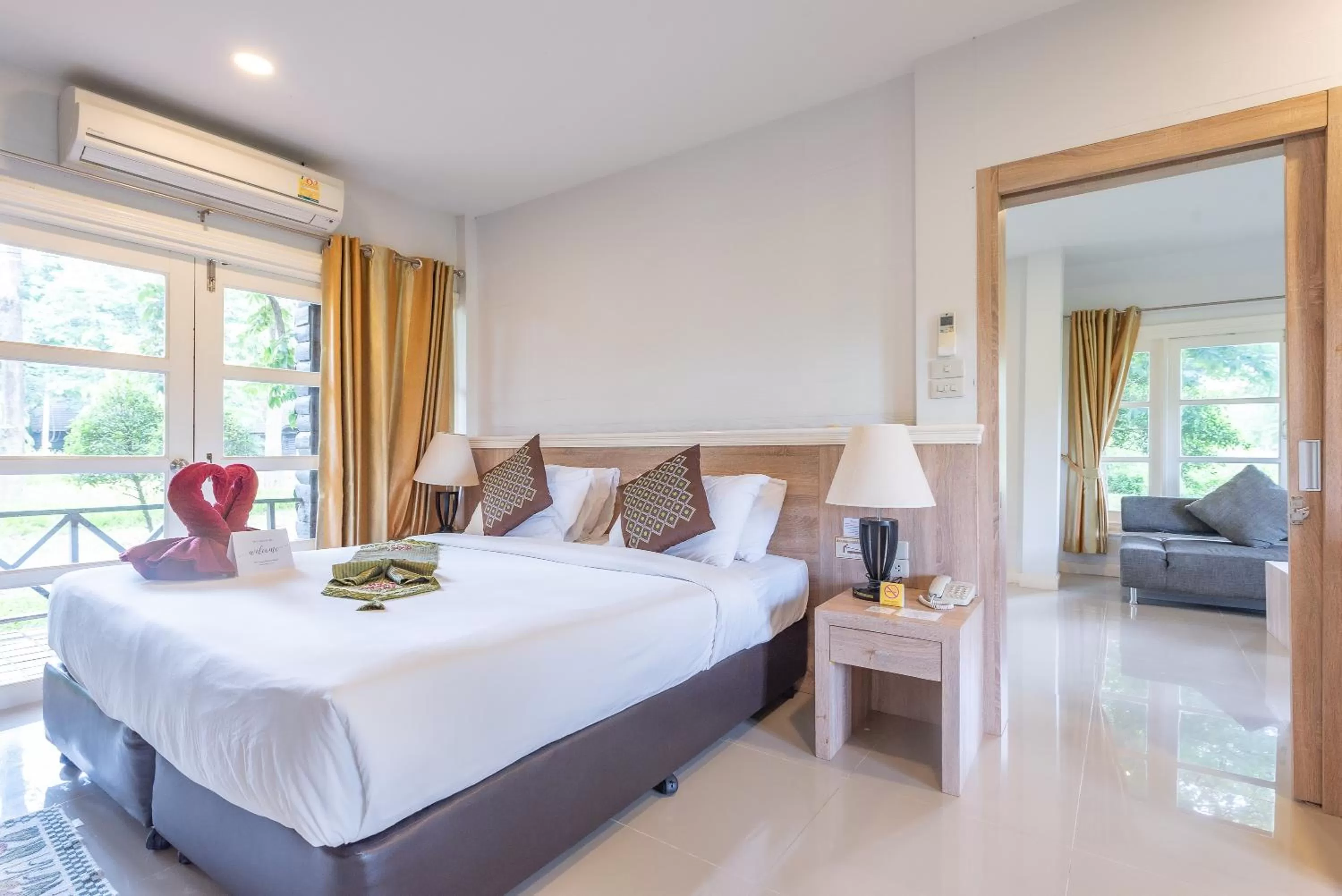 Bedroom, Bed in The Legacy River Kwai Resort