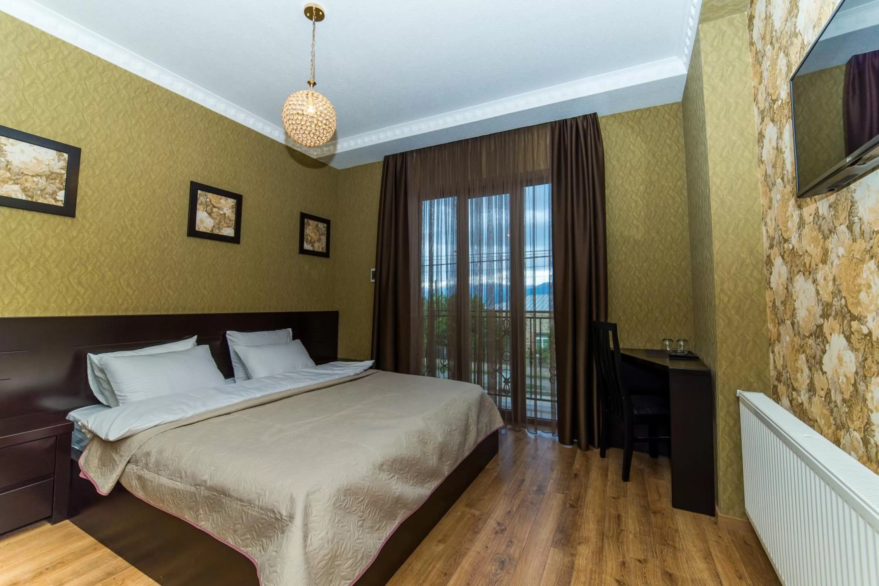 Bedroom, Bed in Hotel New Telavi