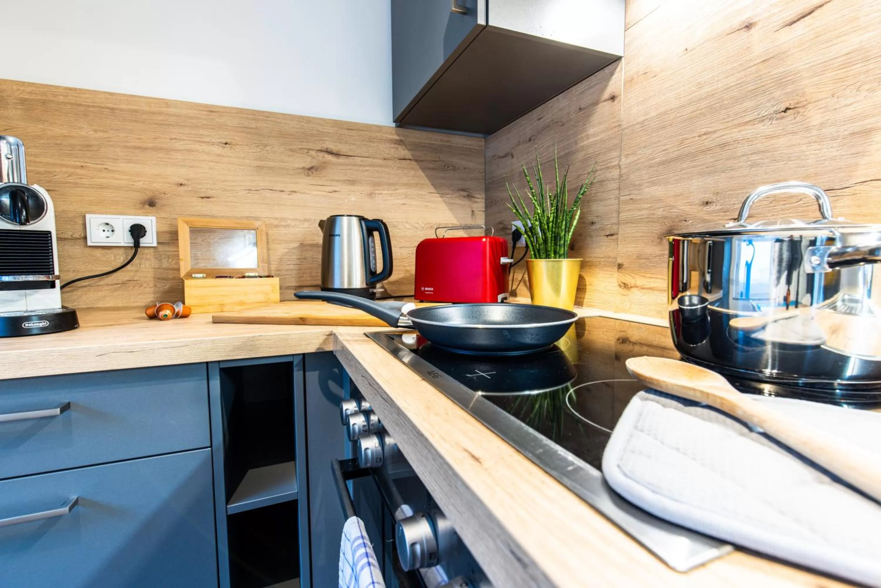 Kitchen or kitchenette in Arbio I Cozy Apartments Augsburg-Lechhausen