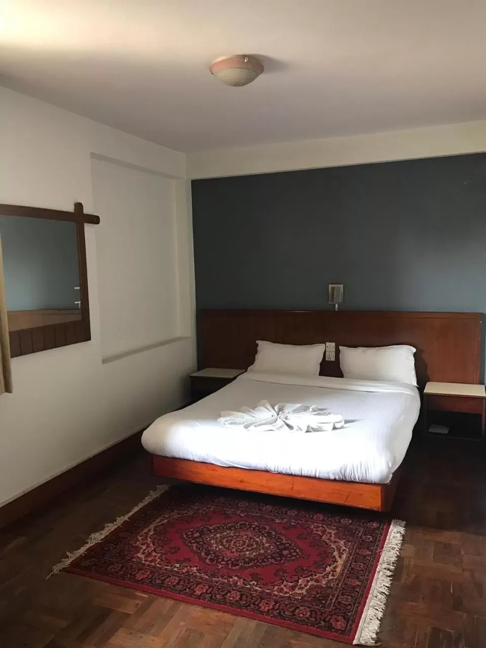 Bed in Hotel Earth House