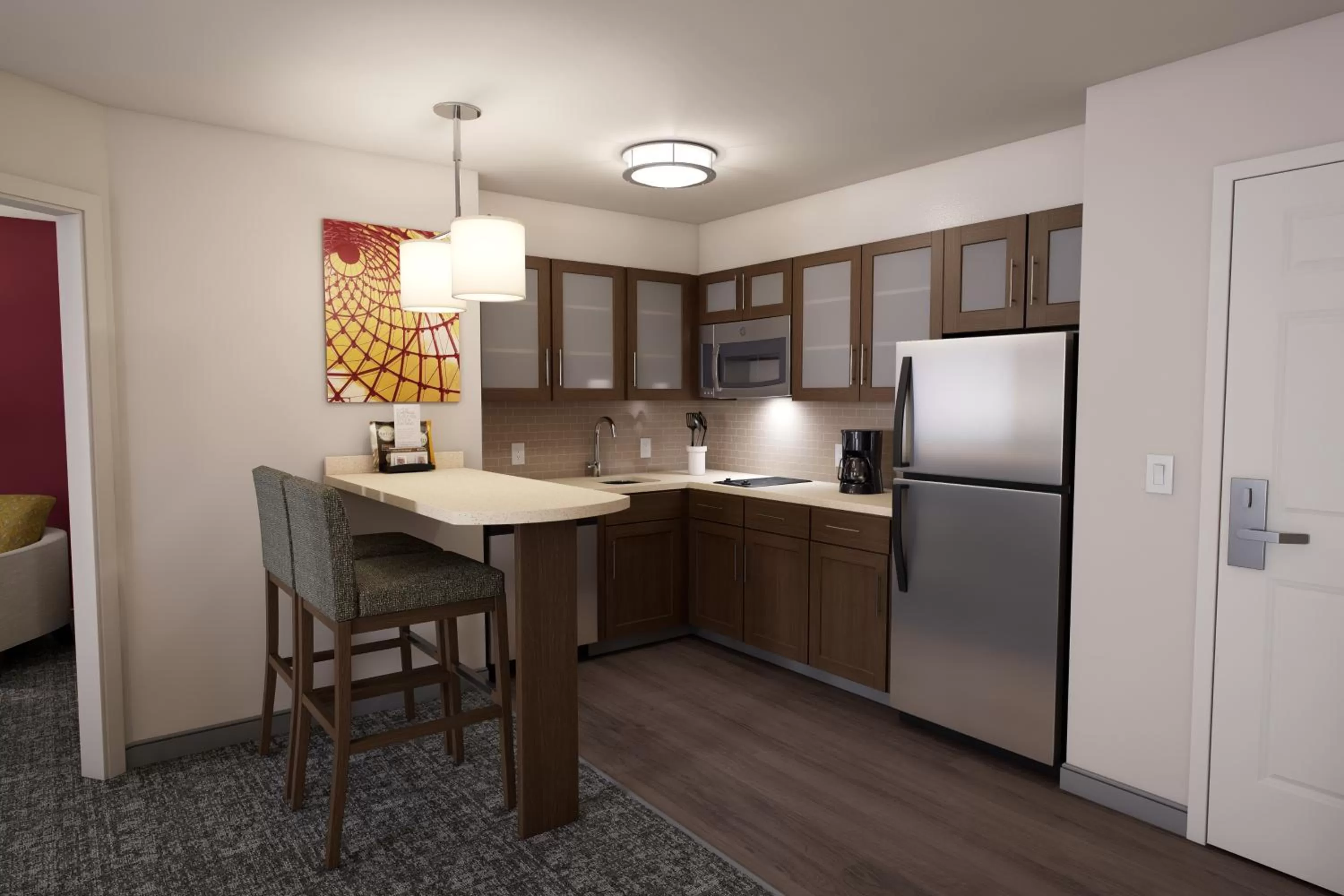 kitchen in Staybridge Suites Quantico-Stafford by IHG